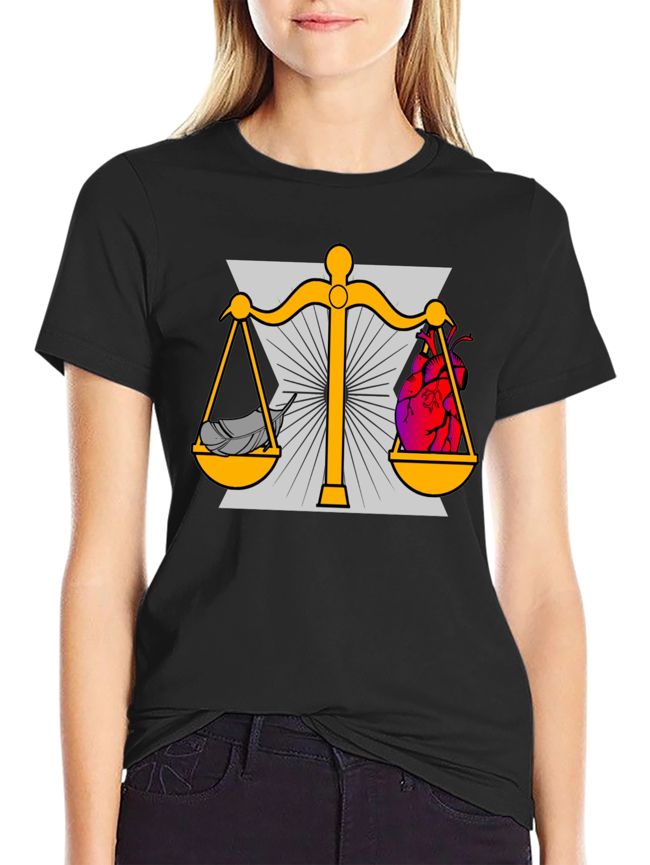 Heart and Mind Balance Graphic T-Shirt