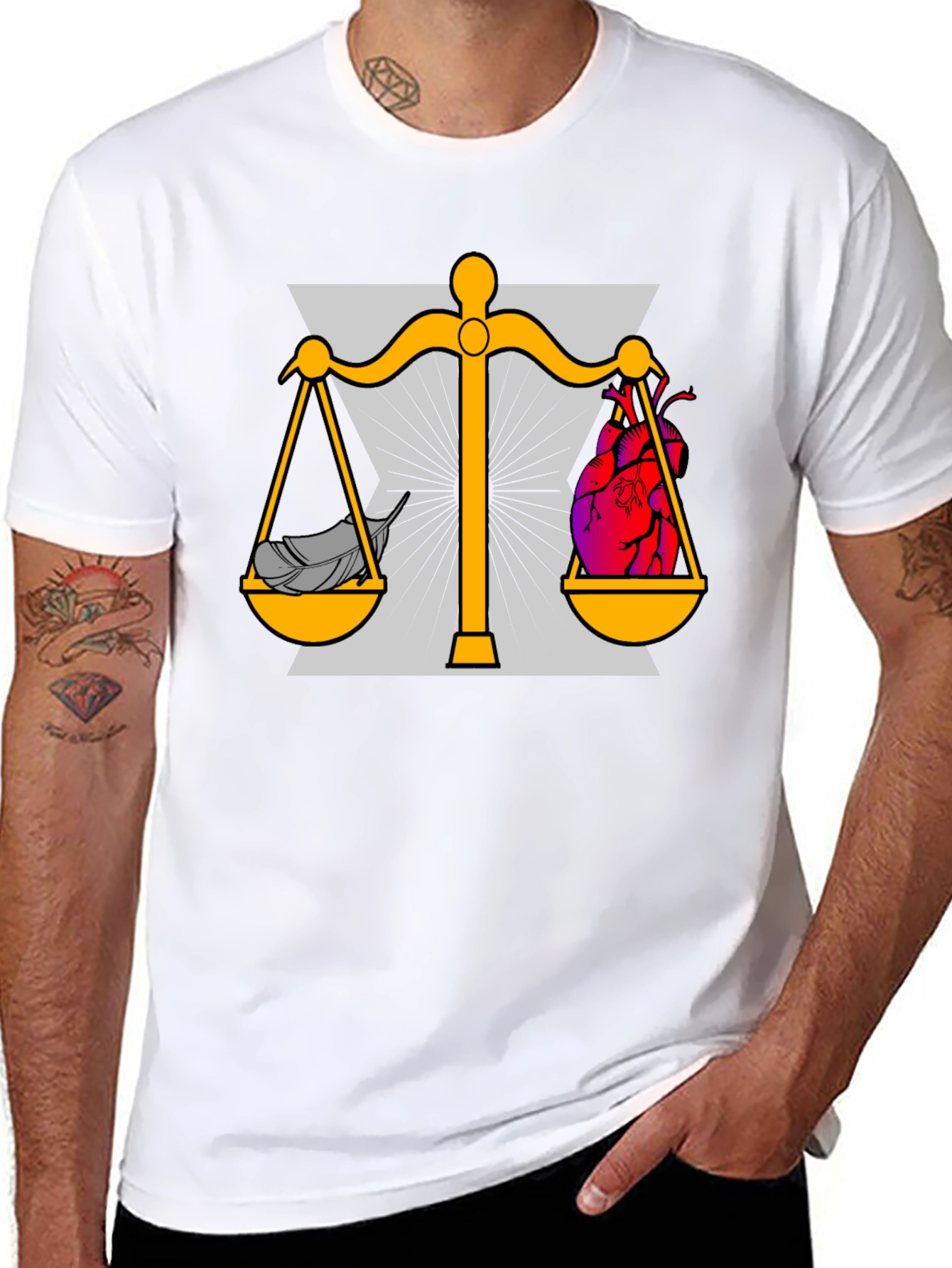 Heart and Mind Balance Graphic T-Shirt