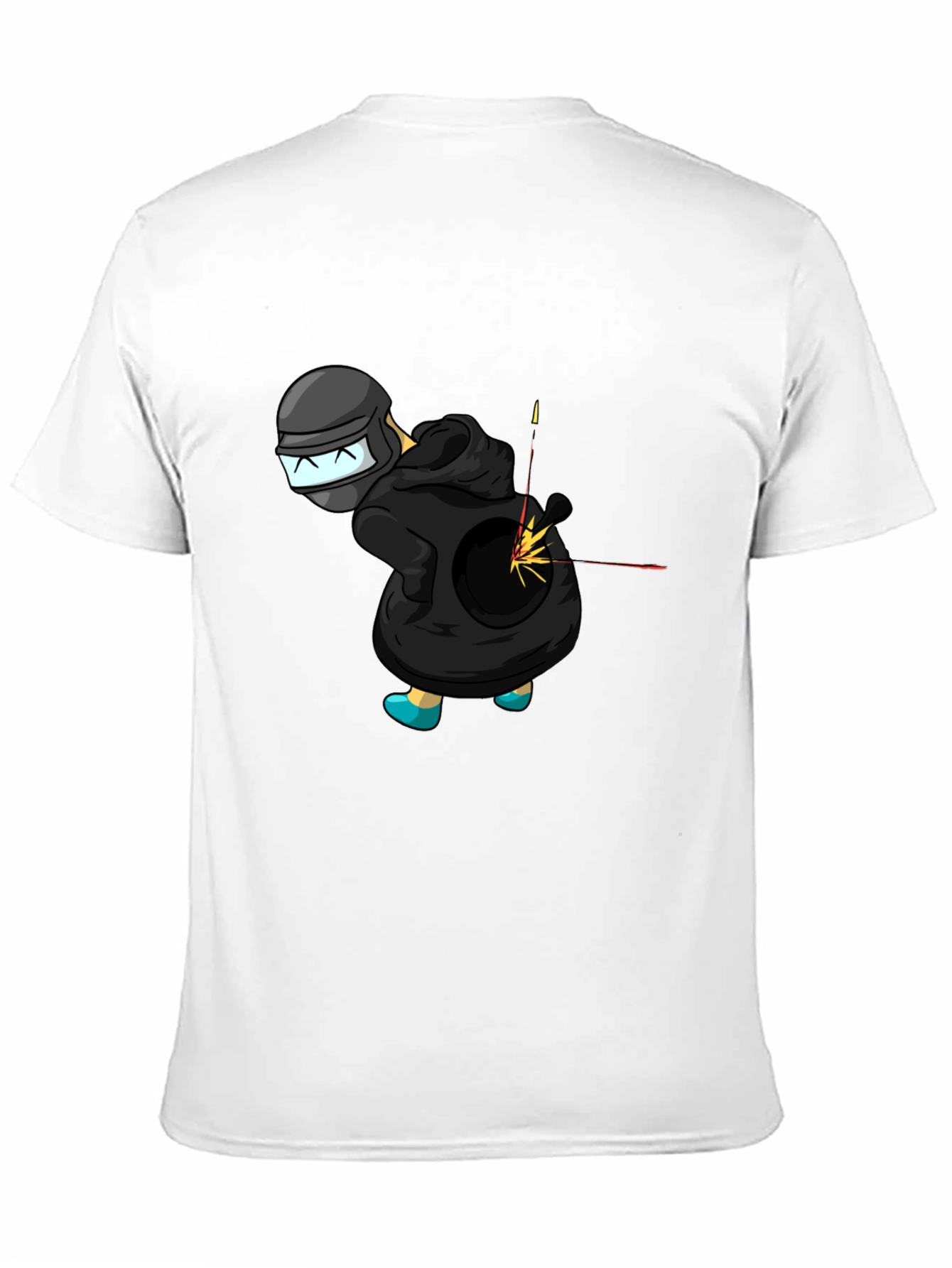 Humorous PUBG Gamer Black T-Shirt