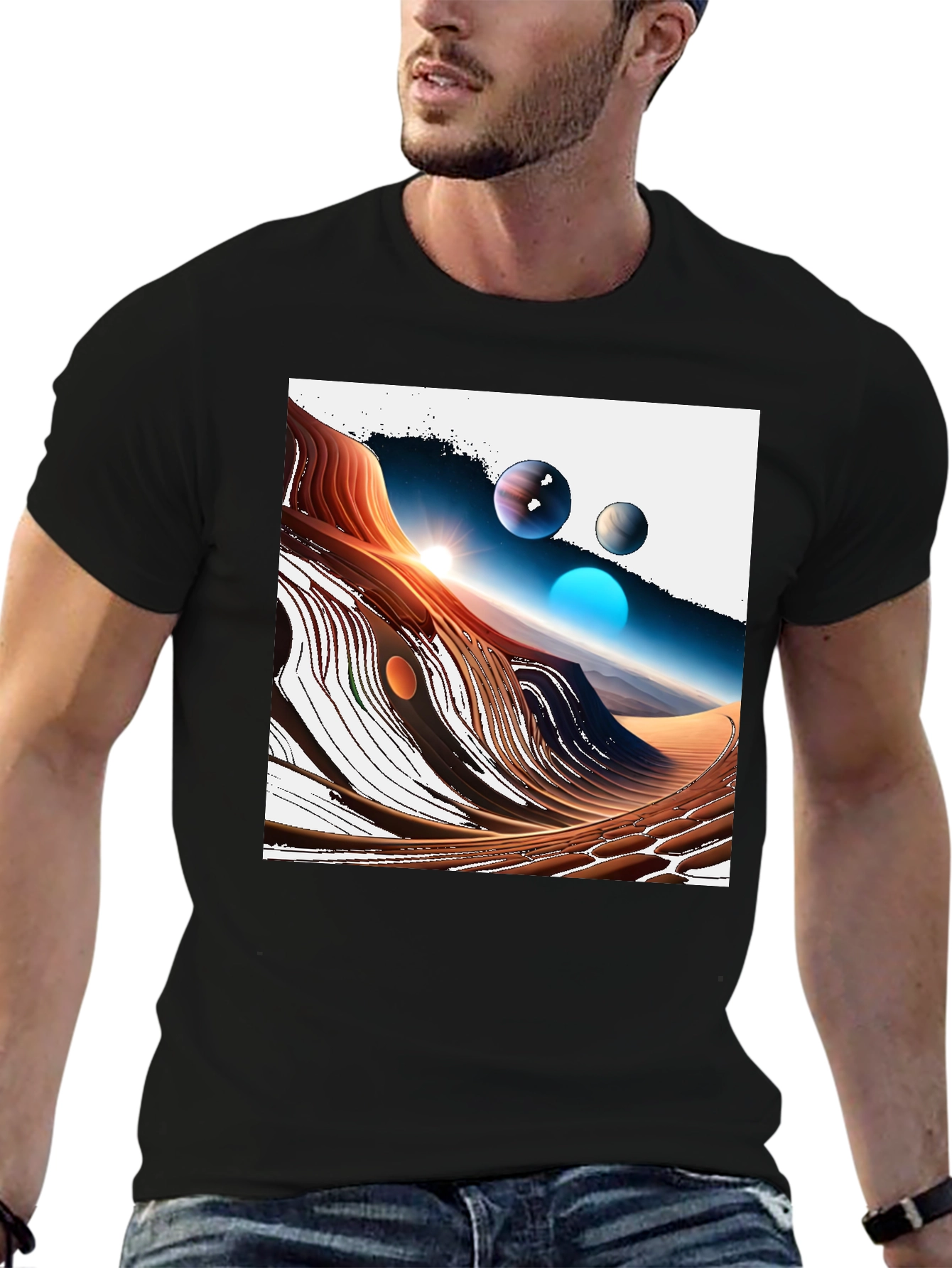 Cosmic Desert T-Shirt - Unique Graphic Tee