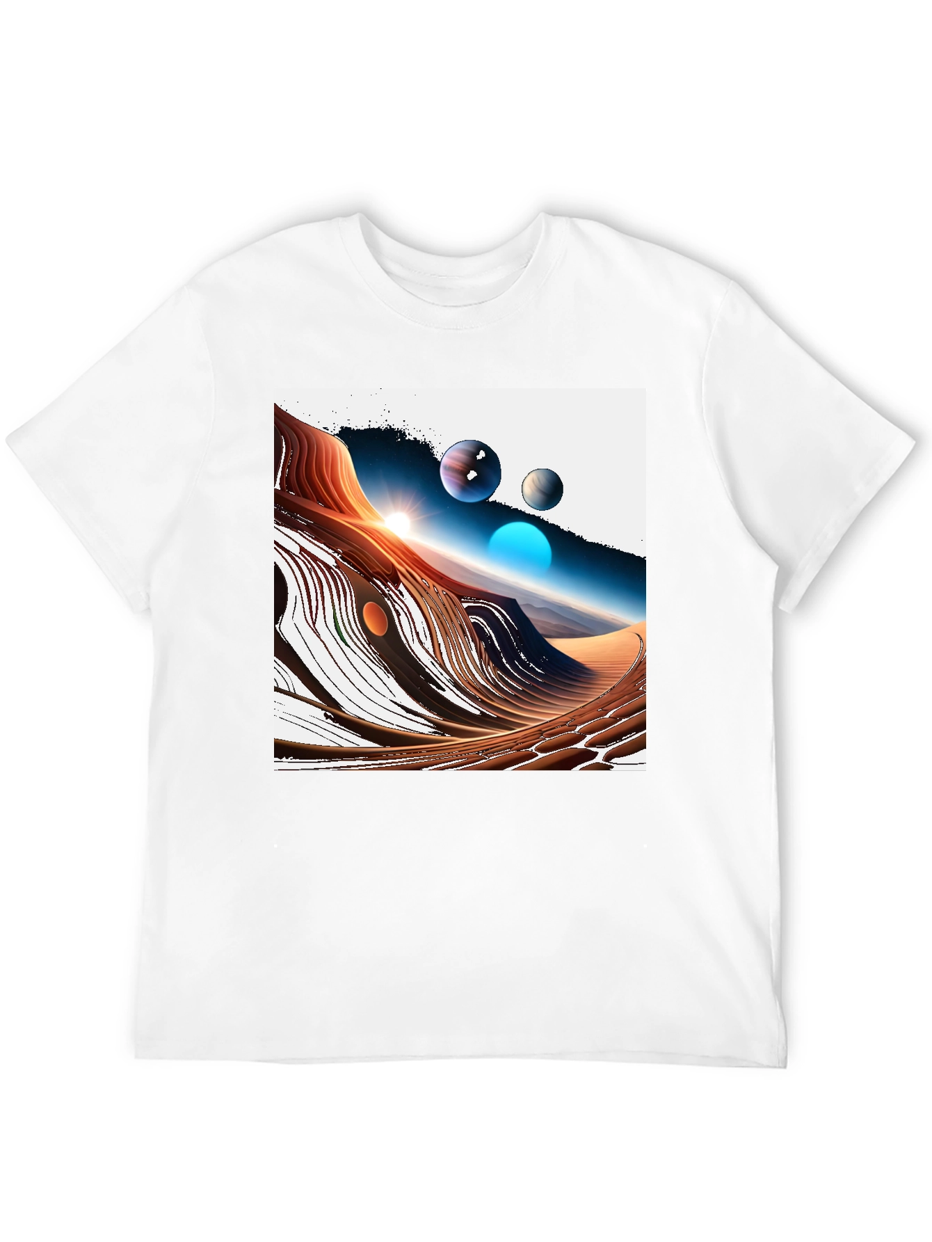 Cosmic Desert T-Shirt - Unique Graphic Tee