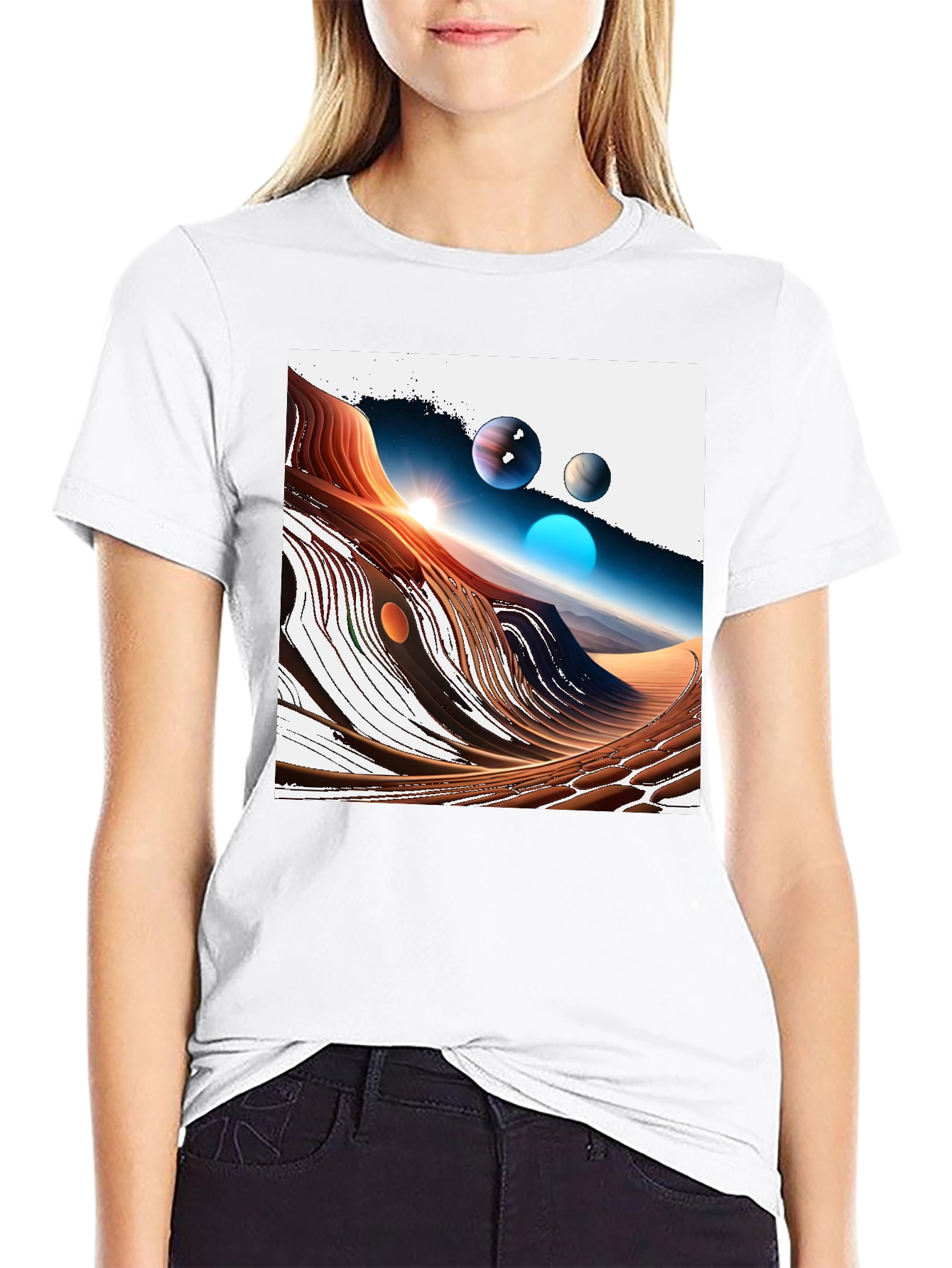 Cosmic Desert T-Shirt - Unique Graphic Tee