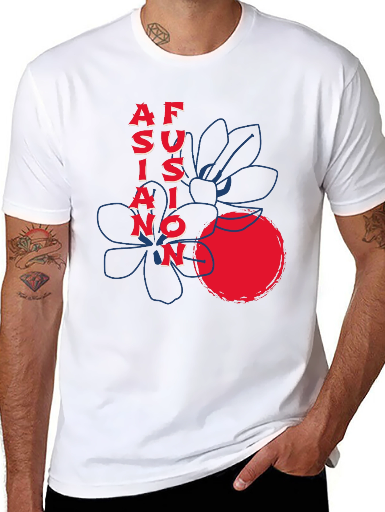 Asian Fusion Graphic Tee - Stylish & Unique