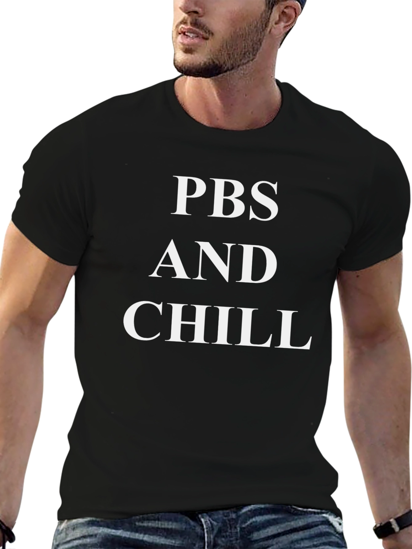 PBS and Chill Graphic Tee - Black