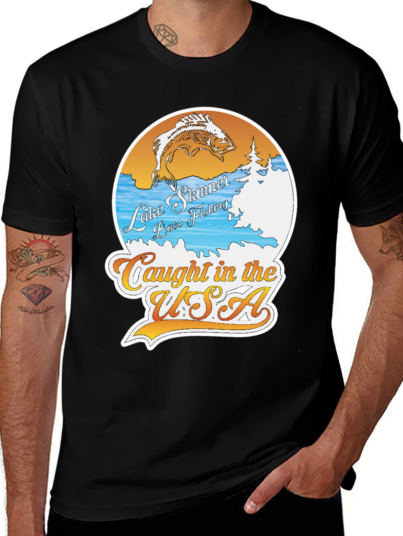 Lake Skinner Bass Fishing T-Shirt
