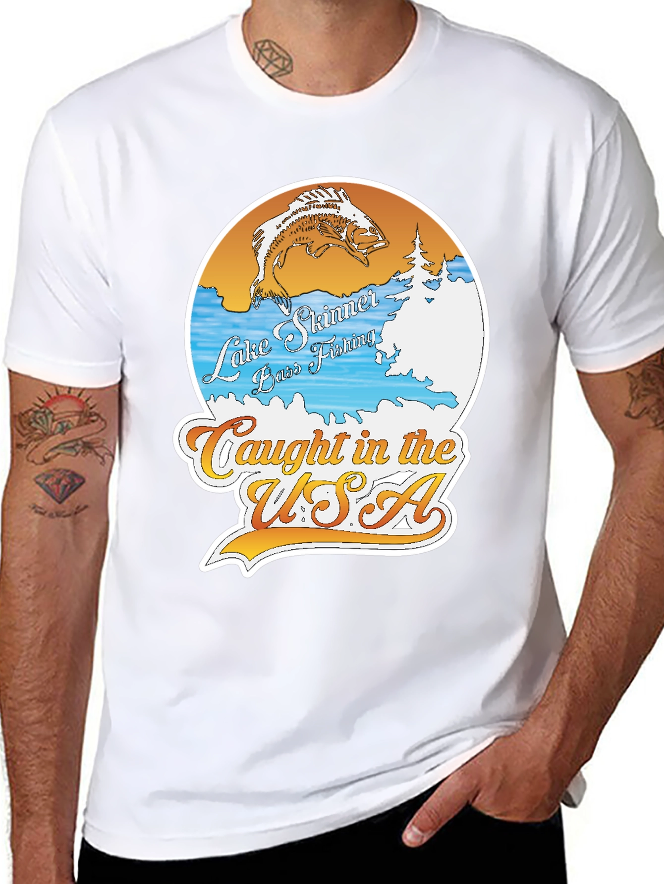Lake Skinner Bass Fishing T-Shirt