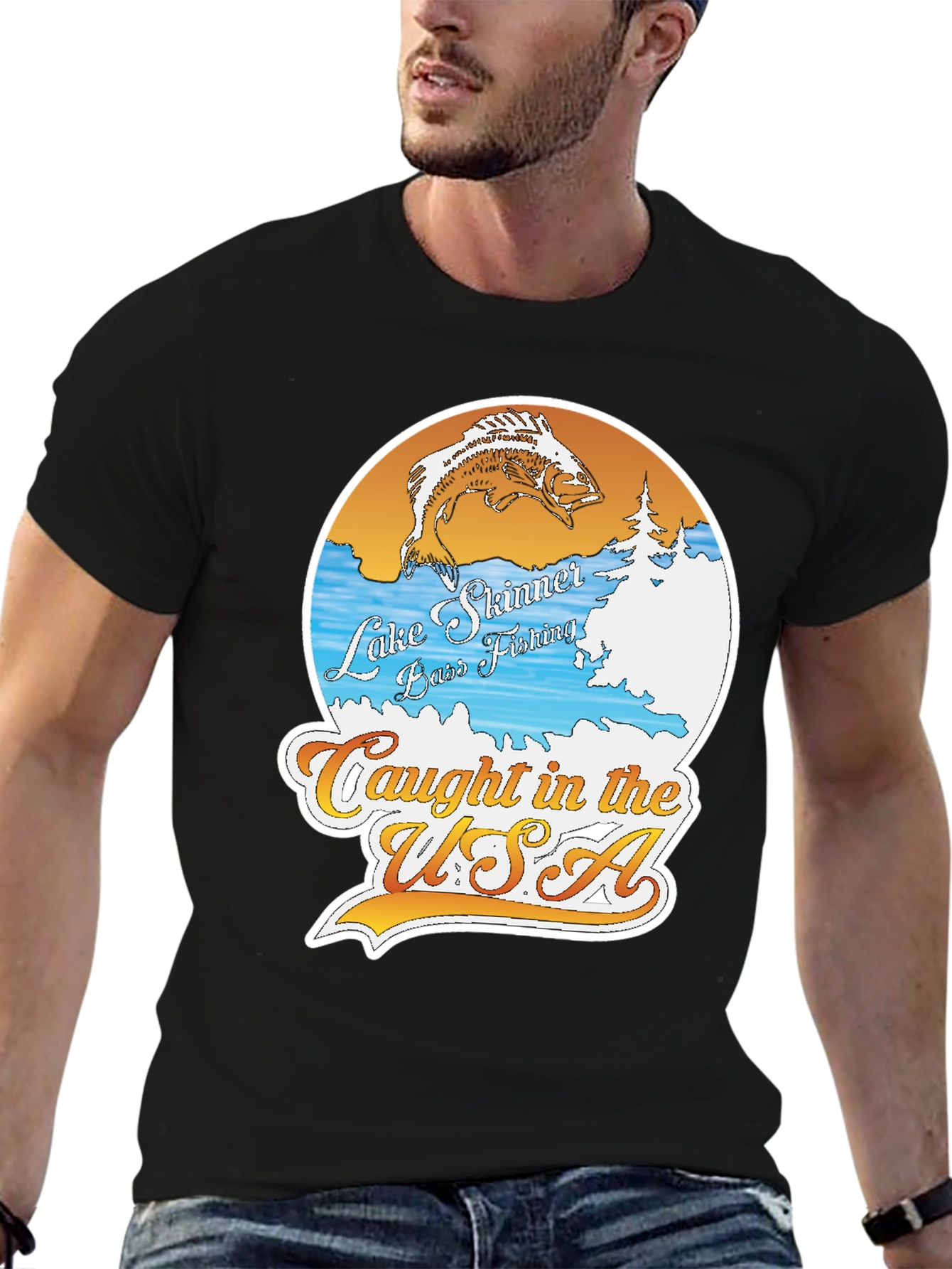 Lake Skinner Bass Fishing T-Shirt