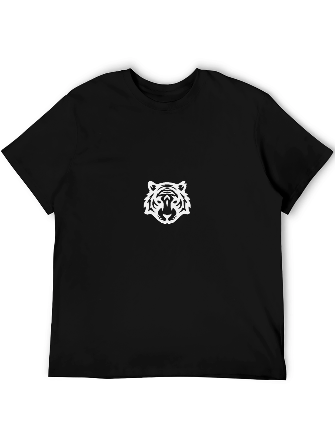 Black Tiger Tee - Graphic Print Casual Style
