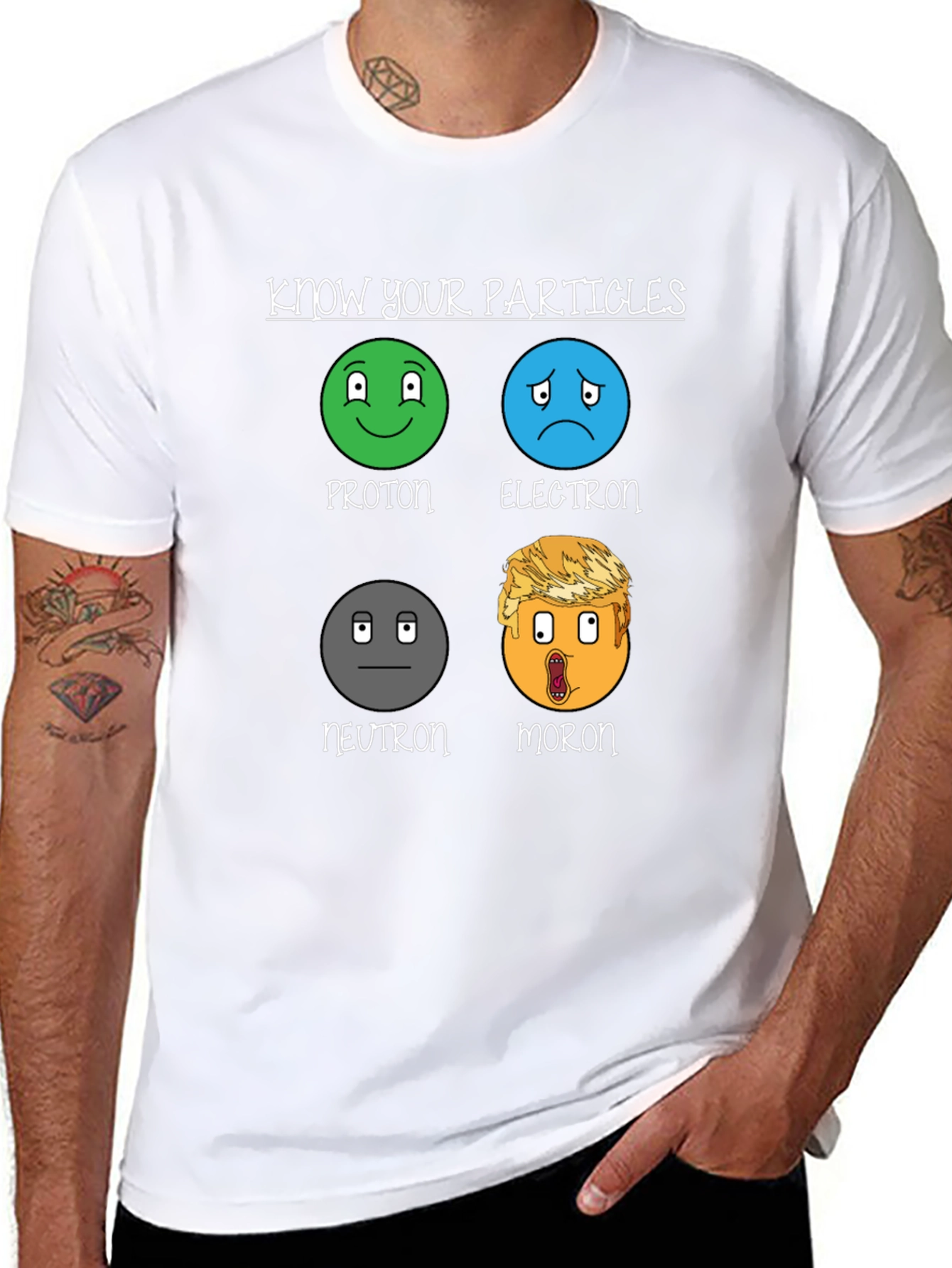 Know Your Particles T-Shirt Funny Science Humor Tee