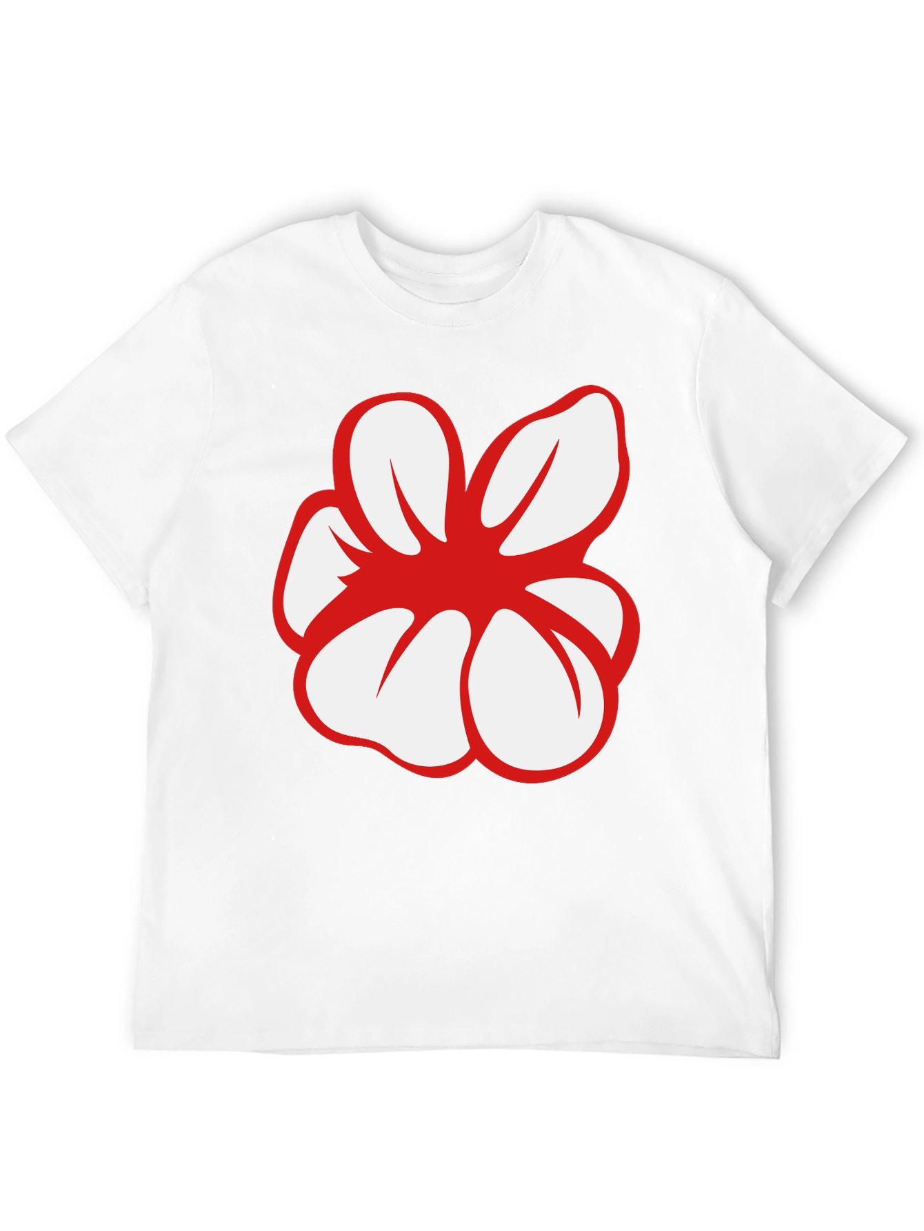 Bold Flower Graphic Black T-Shirt