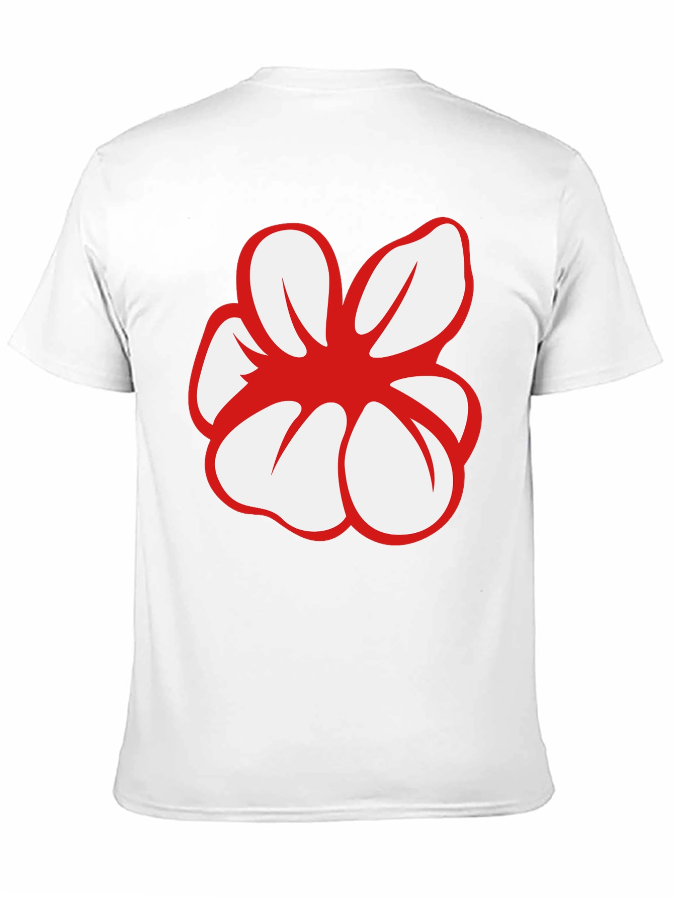 Bold Flower Graphic Black T-Shirt