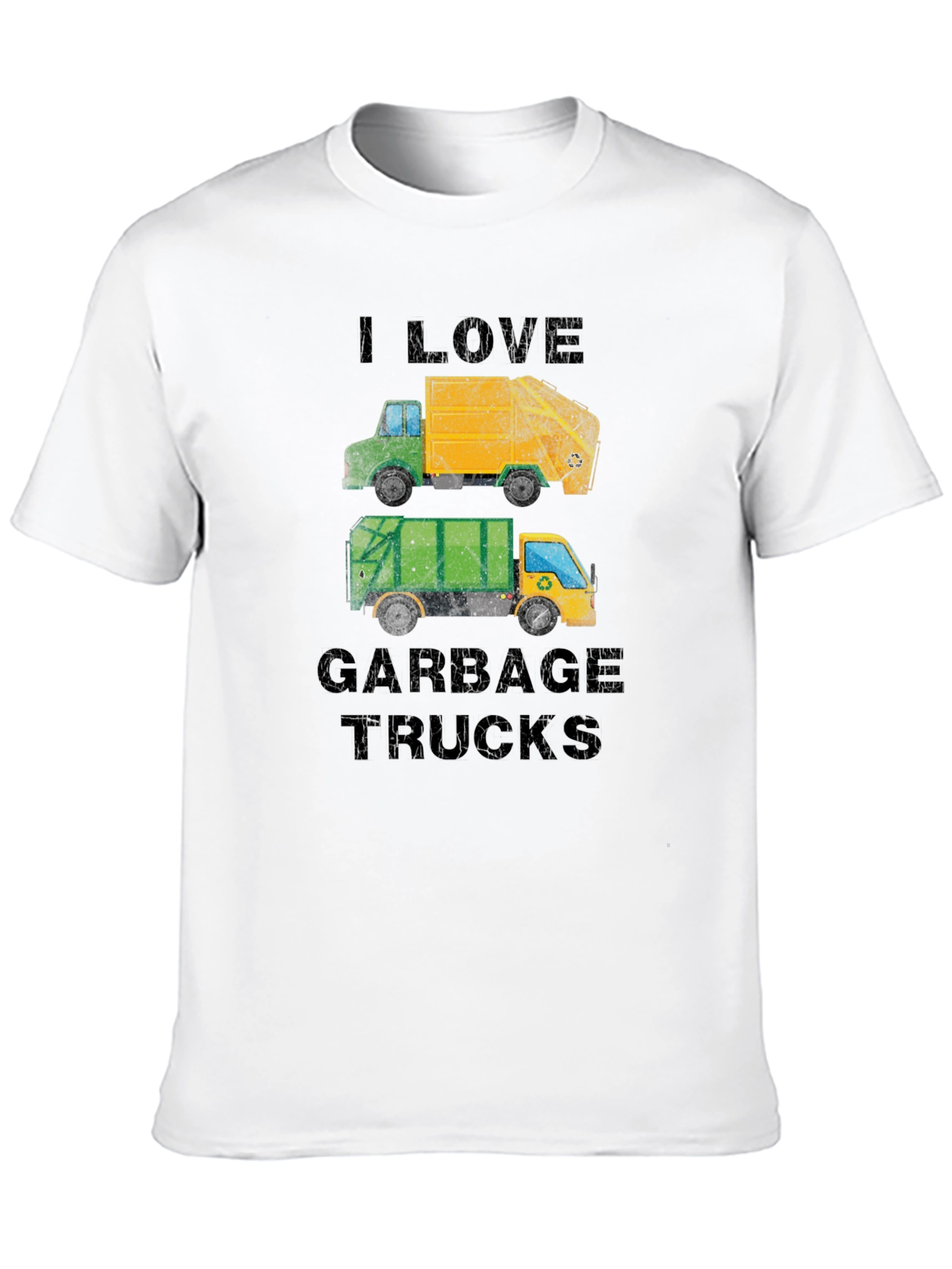 I Love Garbage Trucks Graphic T-Shirt