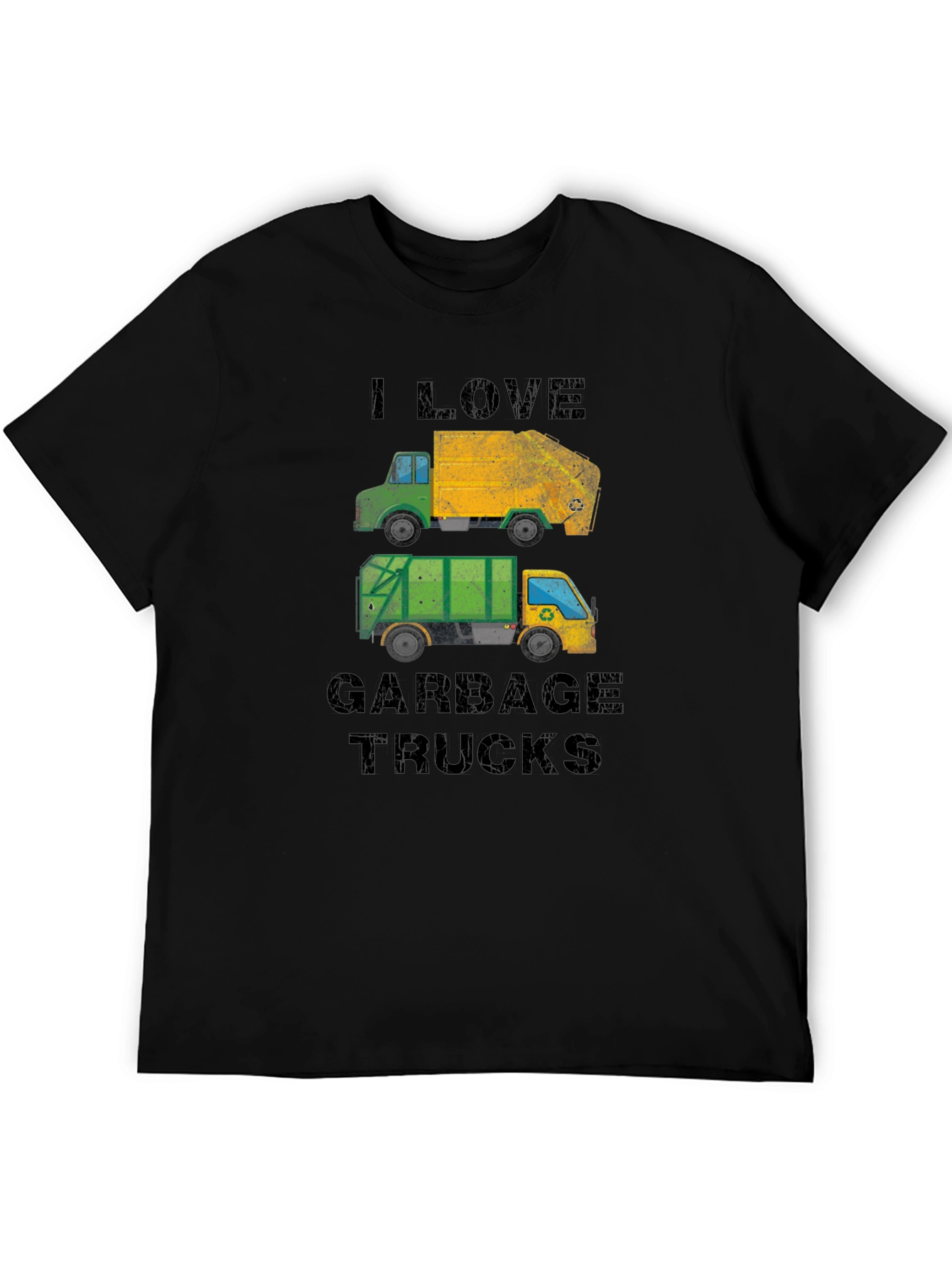 I Love Garbage Trucks Graphic T-Shirt