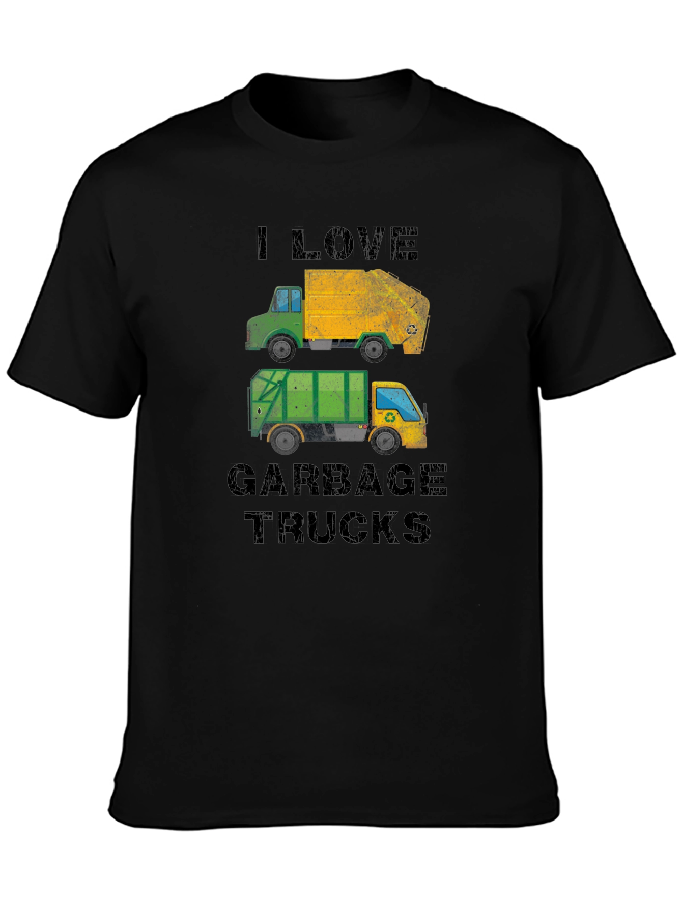 I Love Garbage Trucks Graphic T-Shirt