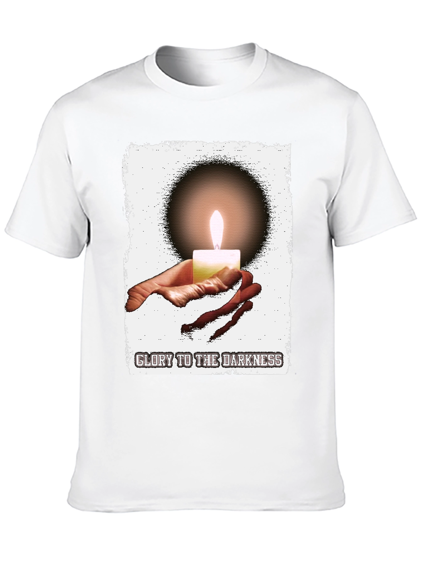 Glory to the Darkness Candle Graphic T-Shirt