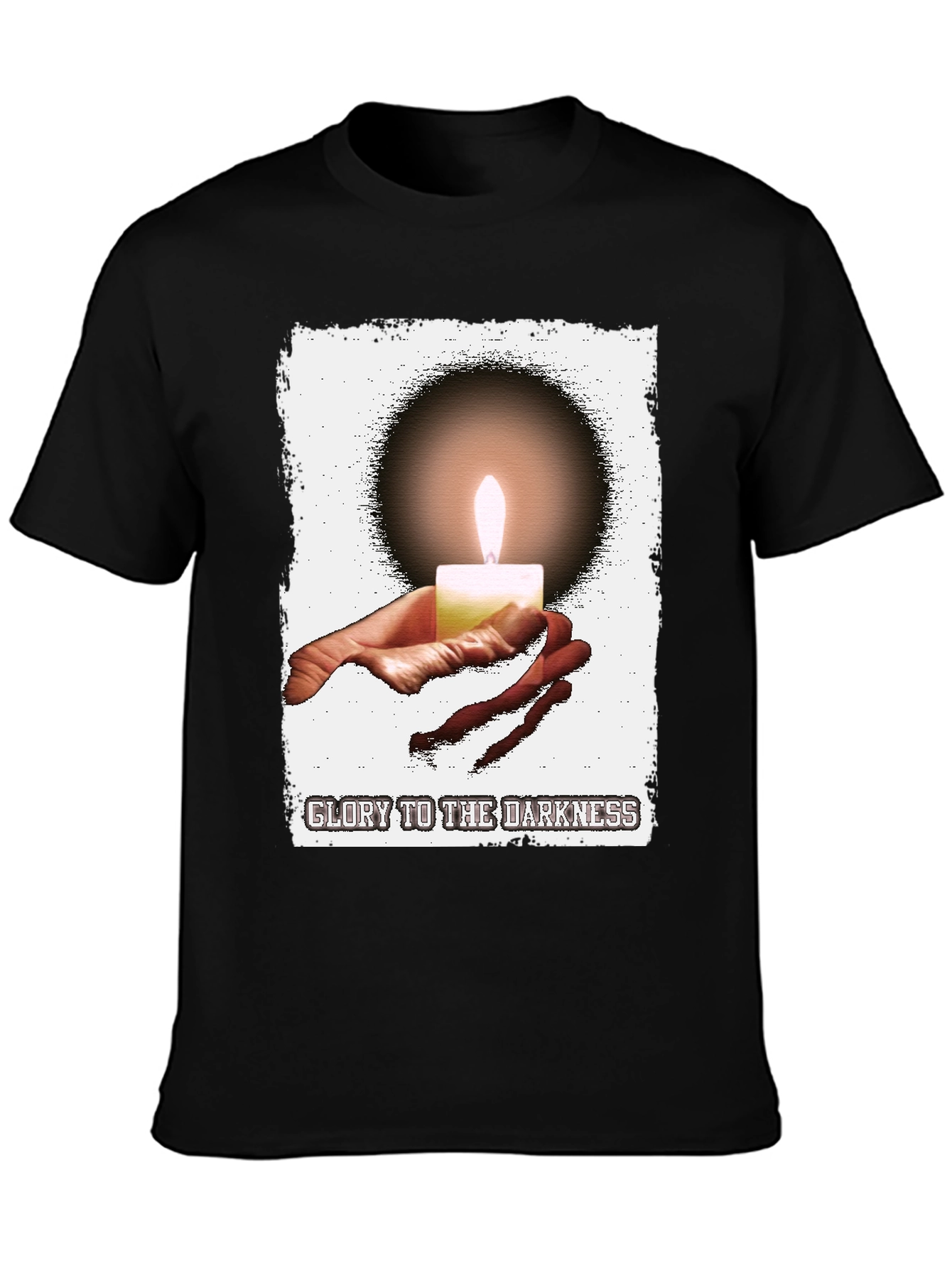 Glory to the Darkness Candle Graphic T-Shirt