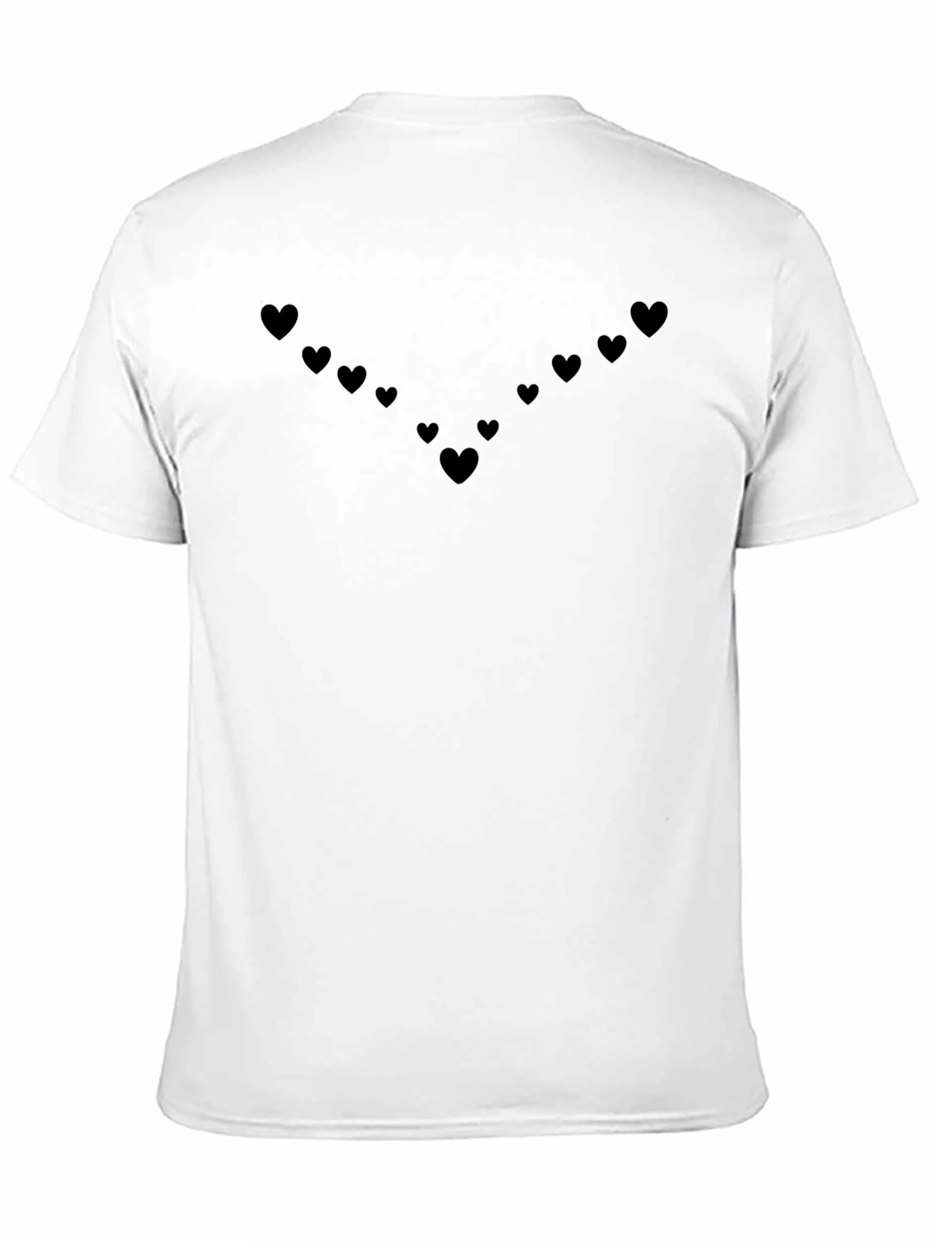 Heart Pattern V-Neck Tee