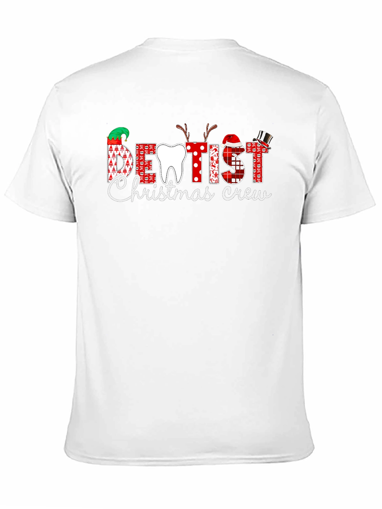 Dentist Christmas Crew T-Shirt - Holiday Dental Apparel
