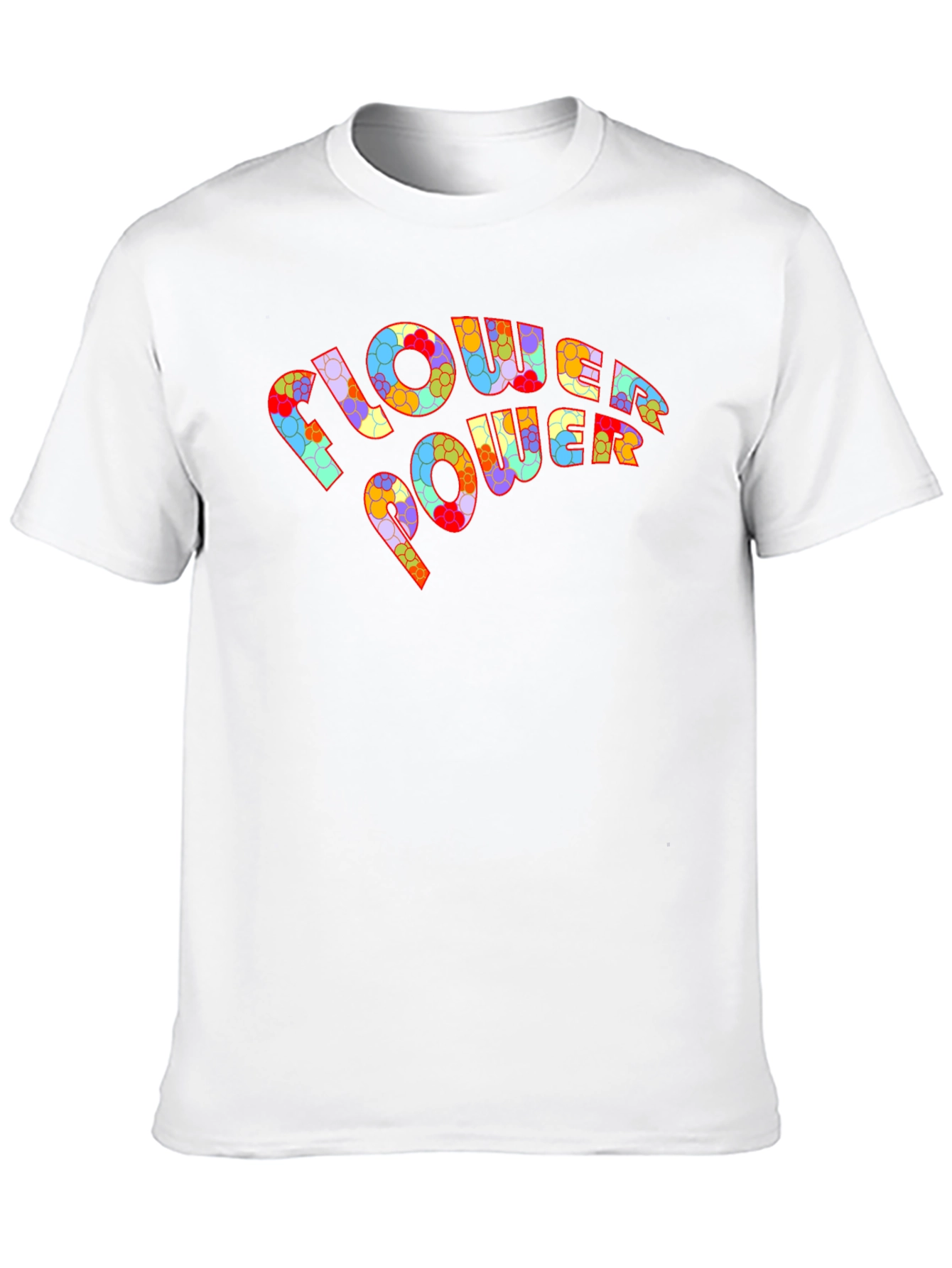Flower Power Graphic T-Shirt - Retro Design