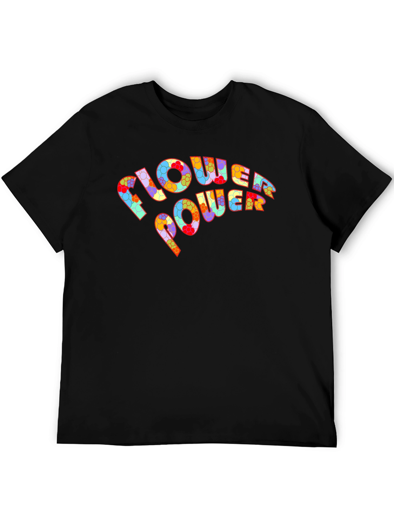 Flower Power Graphic T-Shirt - Retro Design