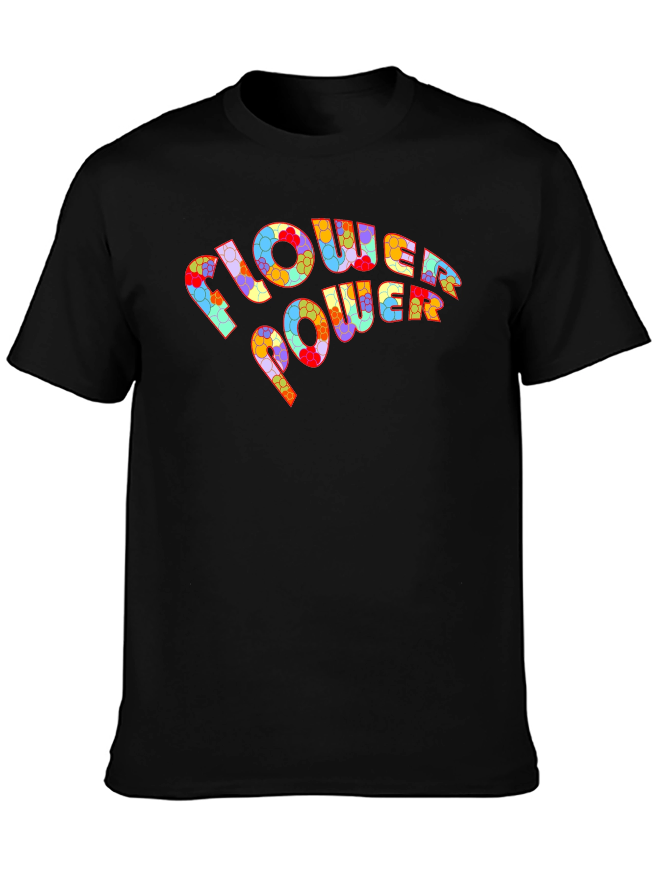 Flower Power Graphic T-Shirt - Retro Design