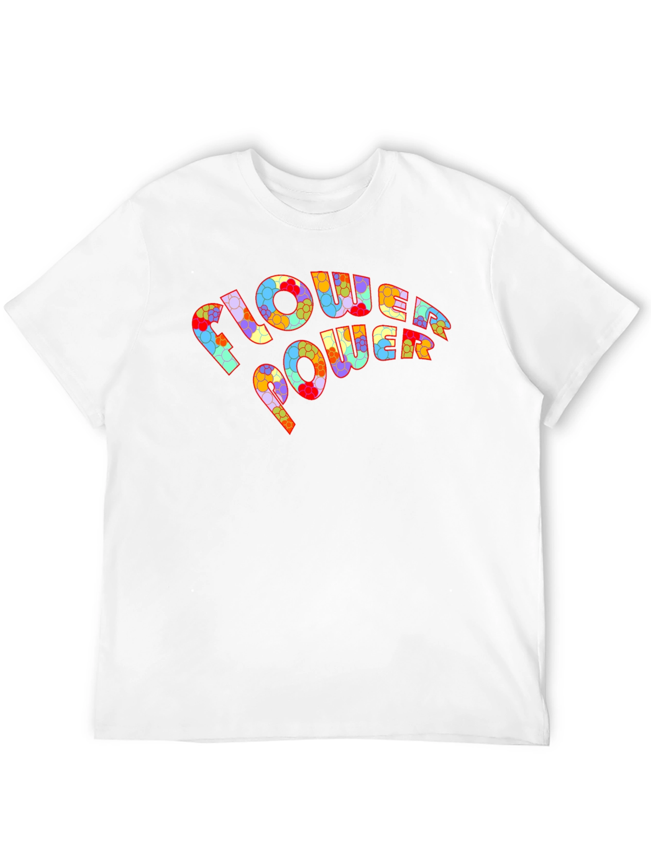 Flower Power Graphic T-Shirt - Retro Design