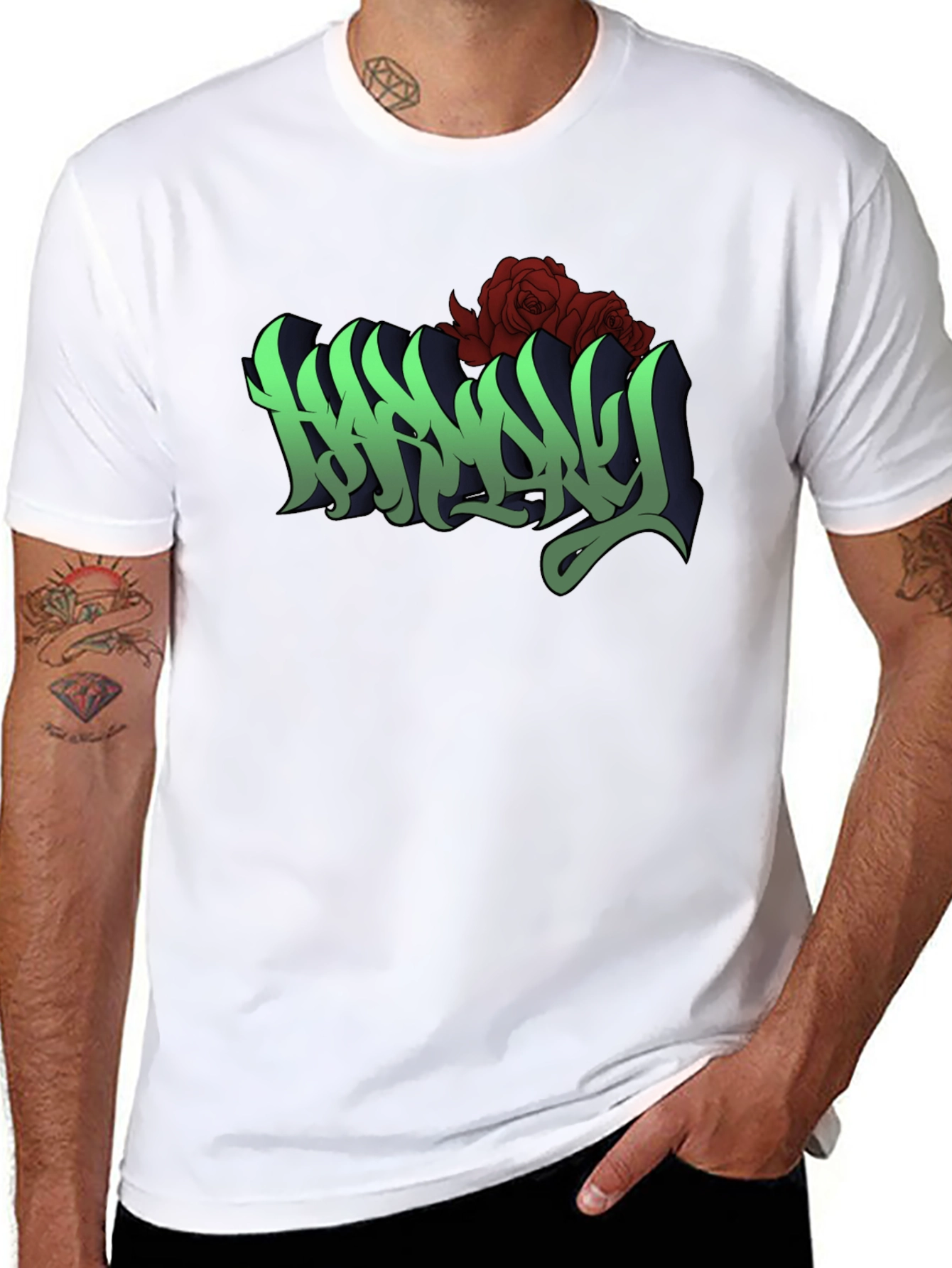 Harmony Roses Graphic T-Shirt