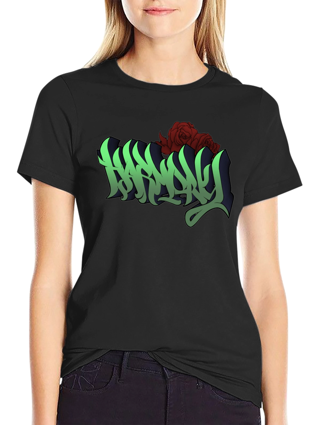 Harmony Roses Graphic T-Shirt