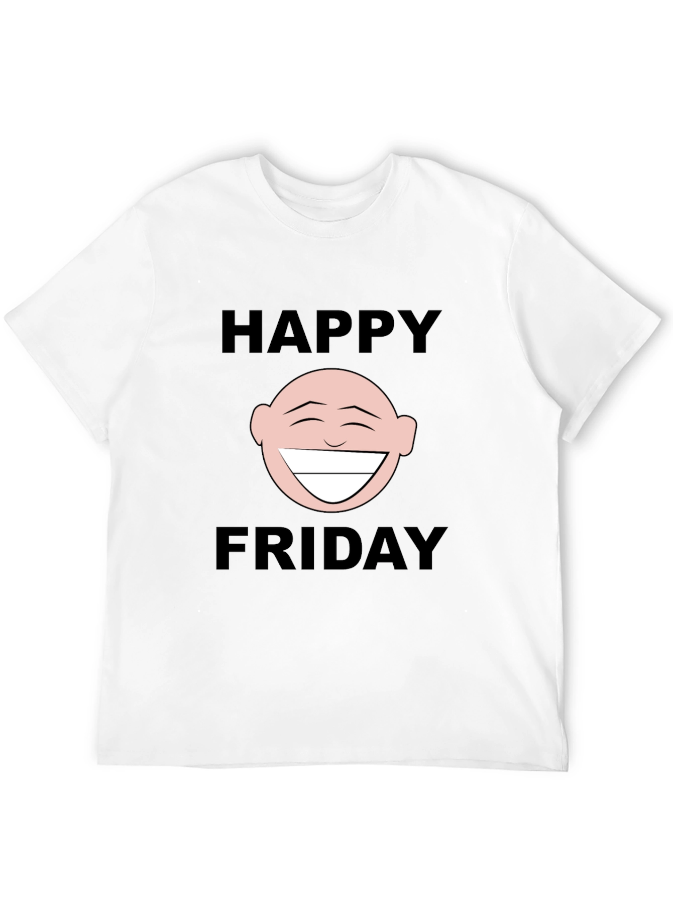 Happy Friday Graphic T-Shirt - Black Cotton Tee