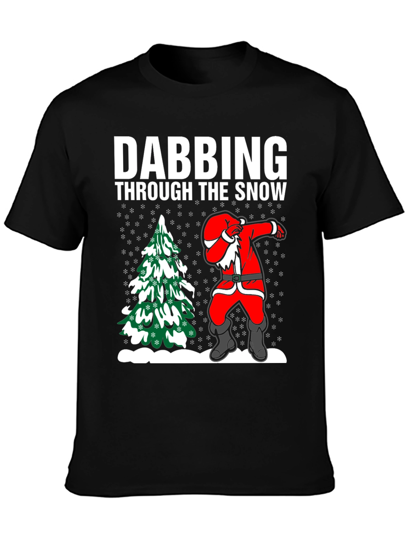 Dabbing Santa T-Shirt: Through the Snow