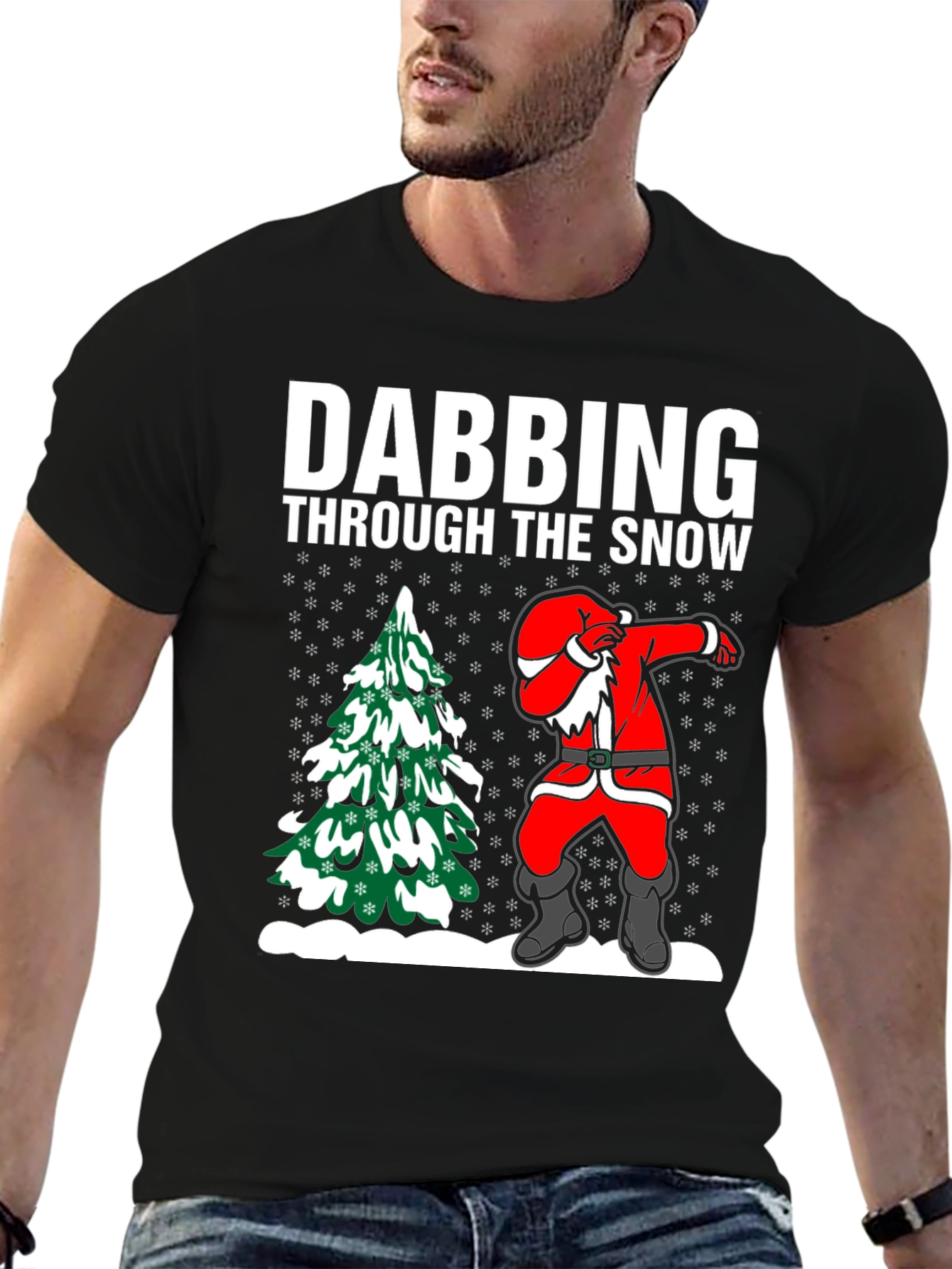 Dabbing Santa T-Shirt: Through the Snow
