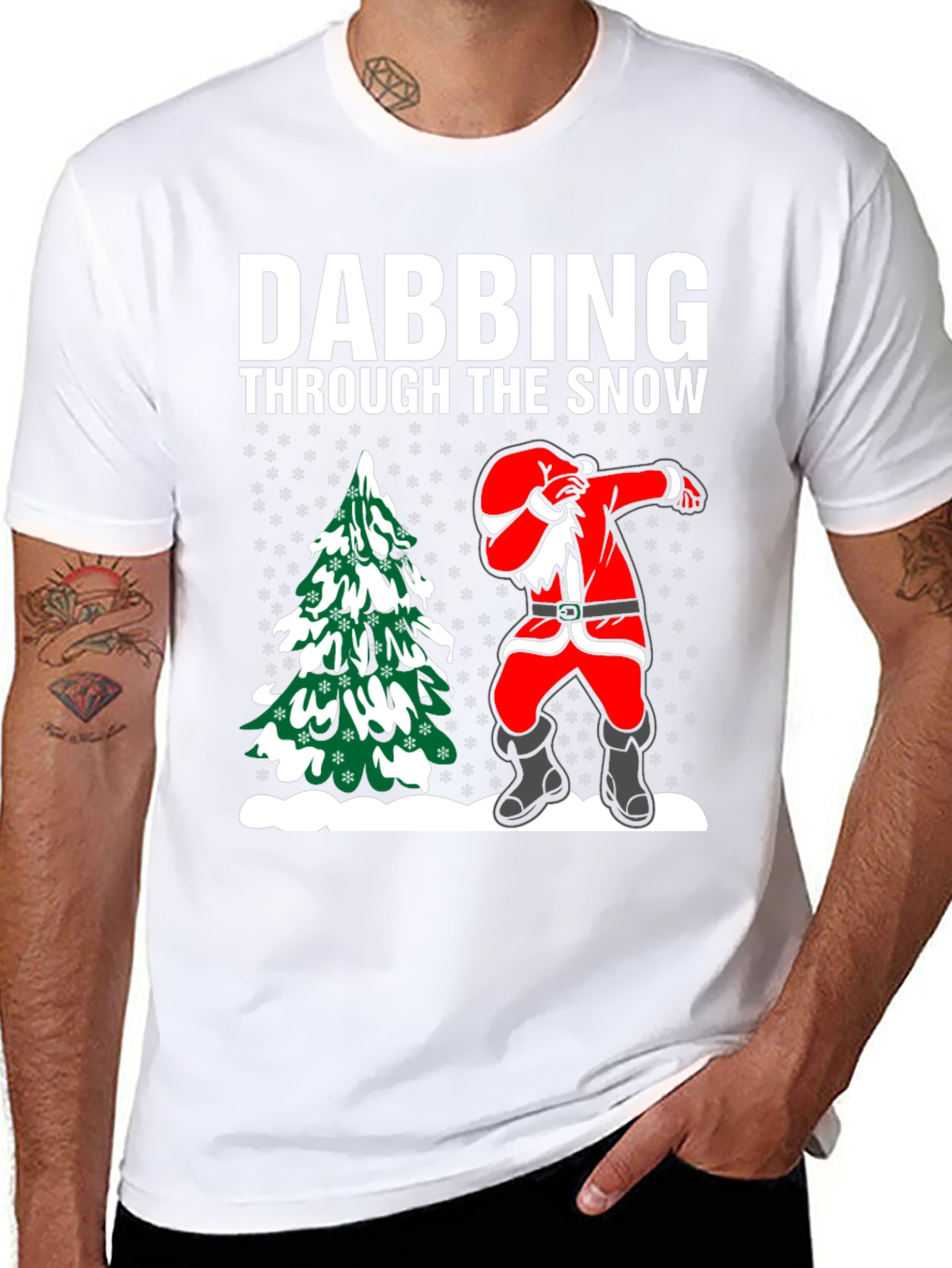 Dabbing Santa T-Shirt: Through the Snow