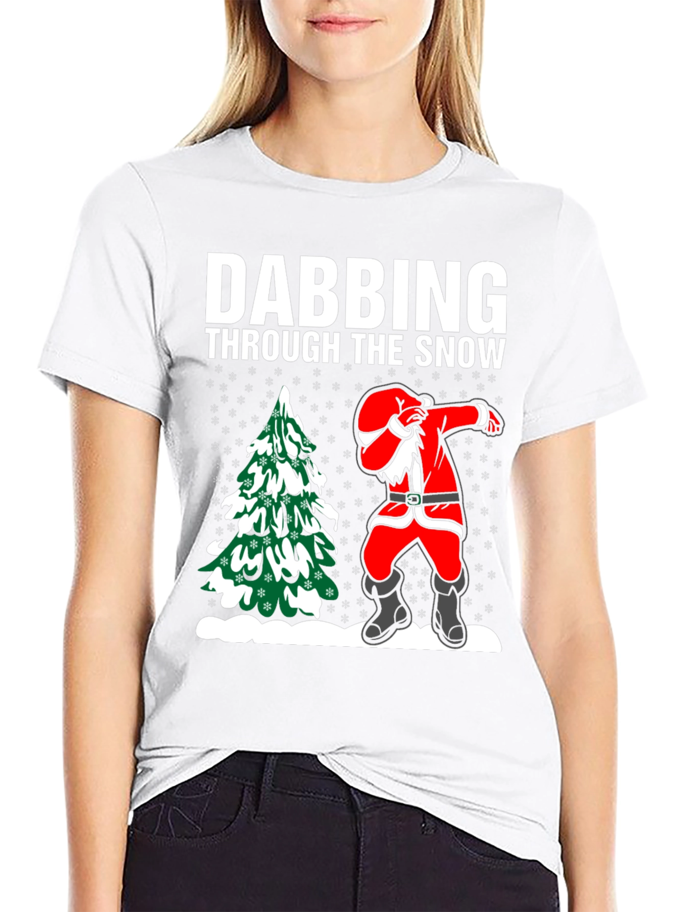Dabbing Santa T-Shirt: Through the Snow