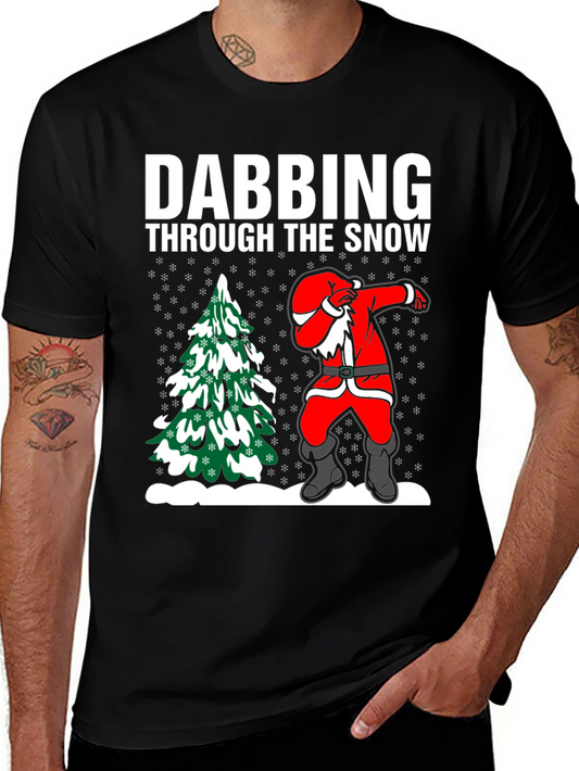 Dabbing Santa T-Shirt: Through the Snow