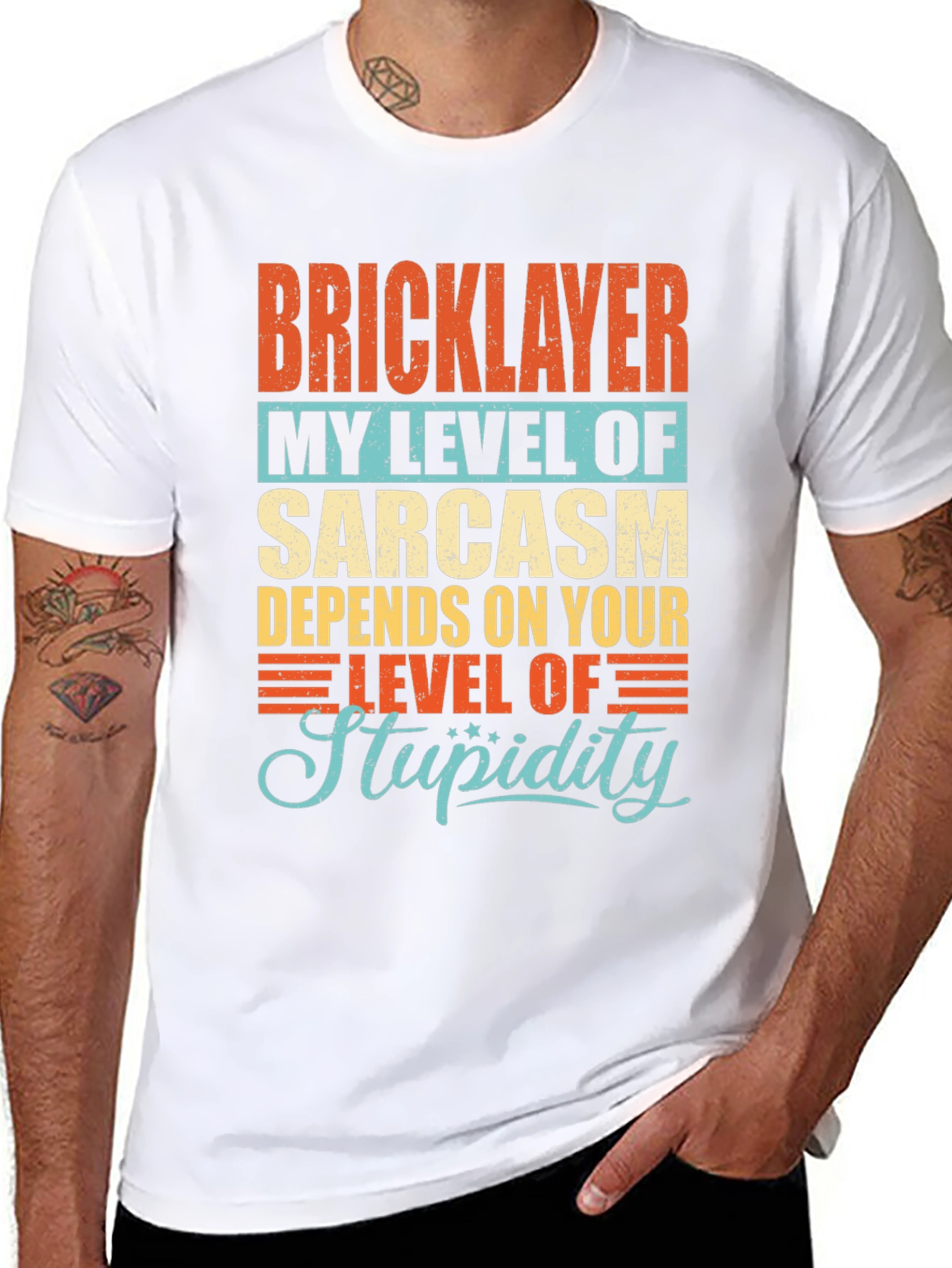 Bricklayer Sarcasm Humor Graphic T-Shirt
