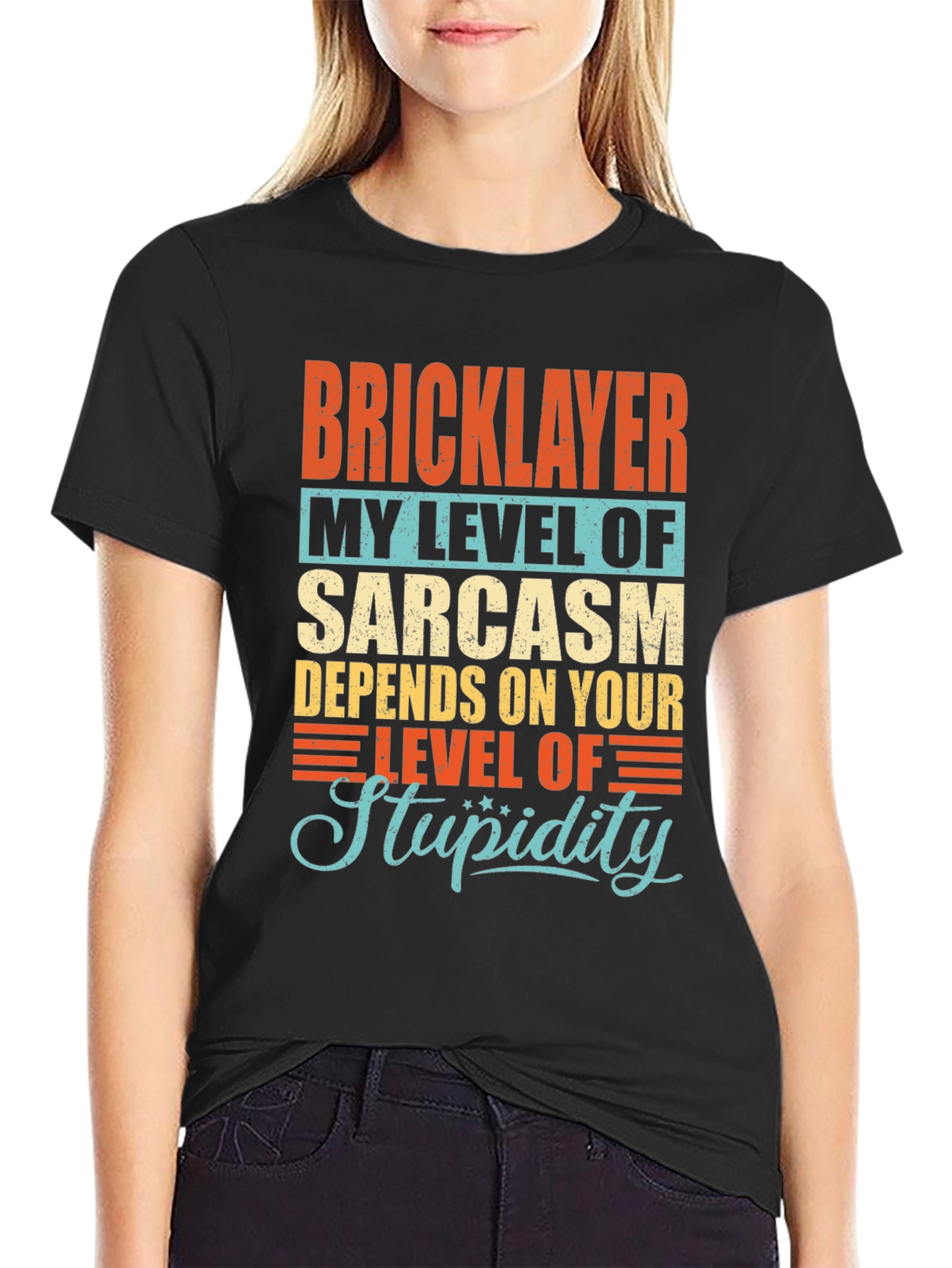 Bricklayer Sarcasm Humor Graphic T-Shirt