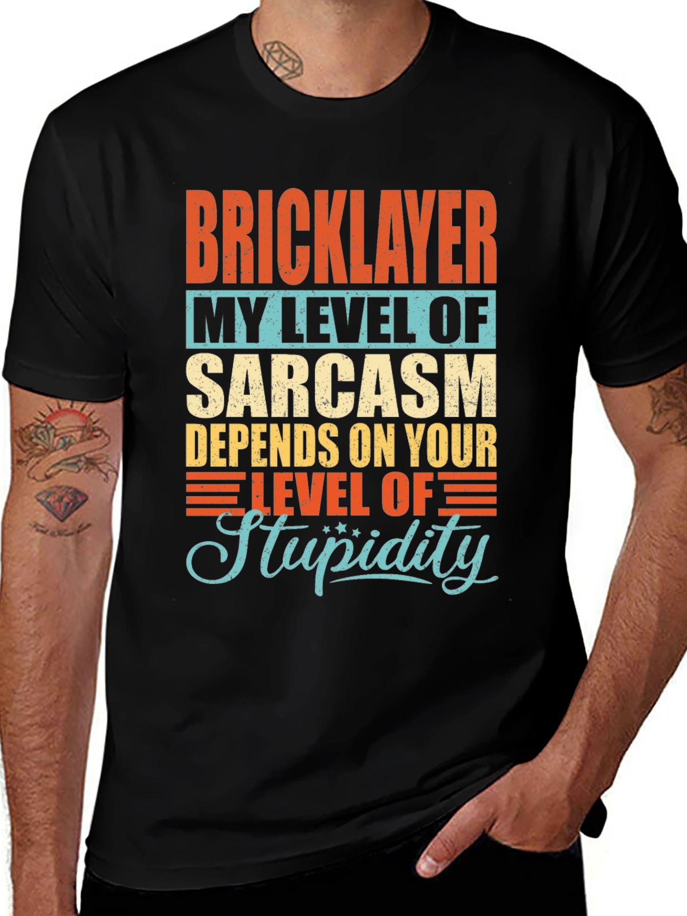 Bricklayer Sarcasm Humor Graphic T-Shirt