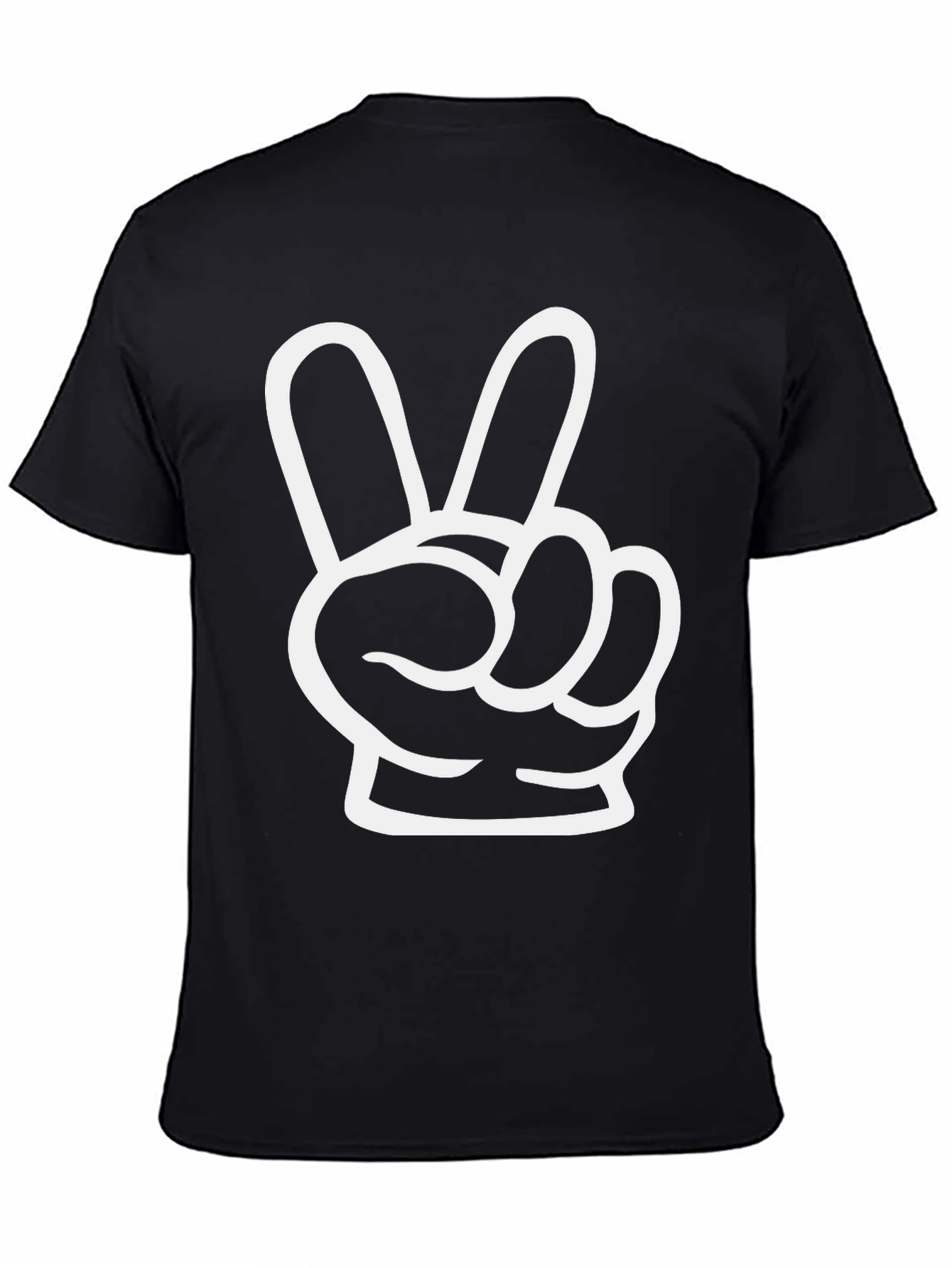Peace Out Tee: Black Graphic T-Shirt