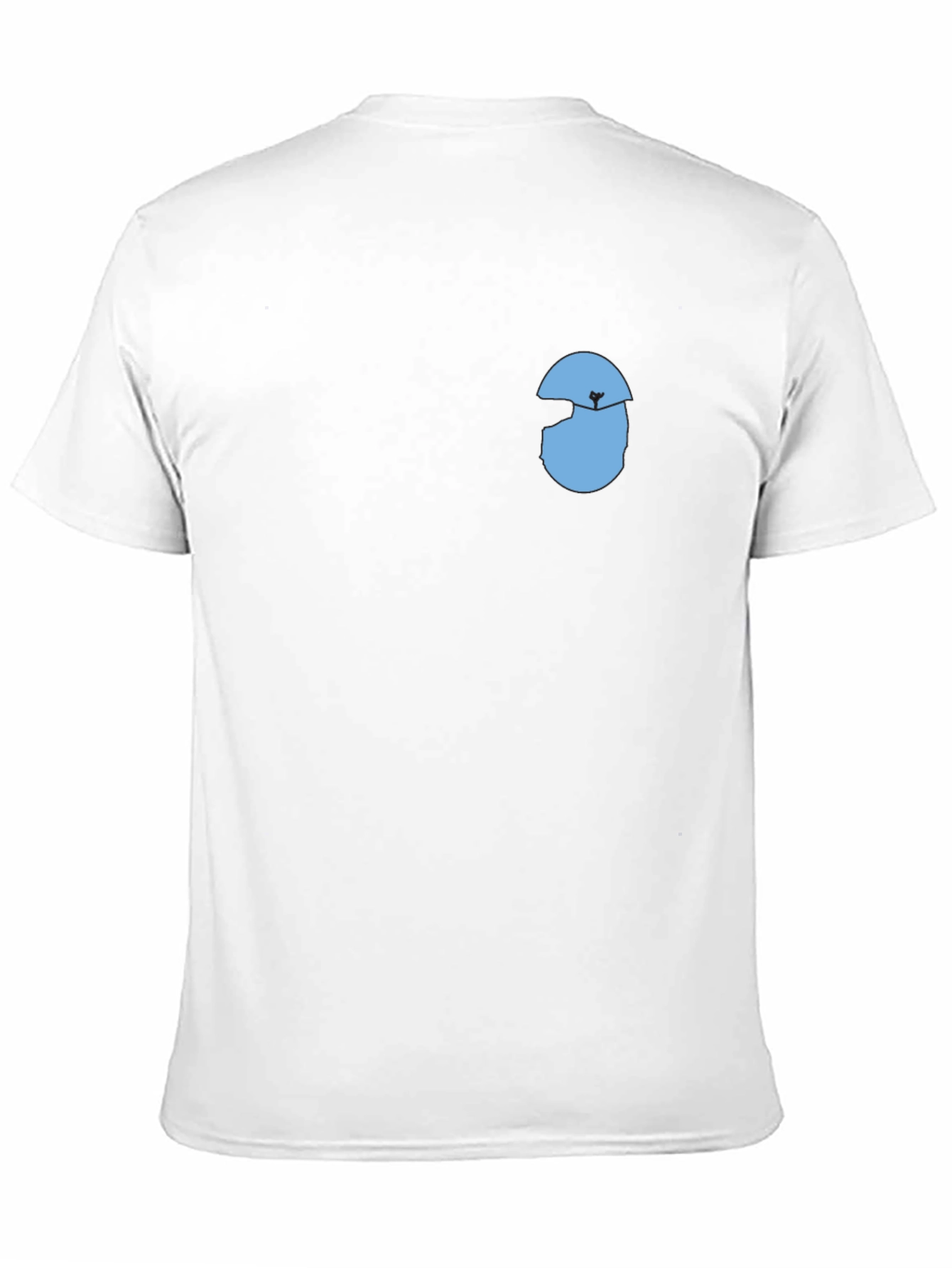 Mens Black T-Shirt with Graphic Design