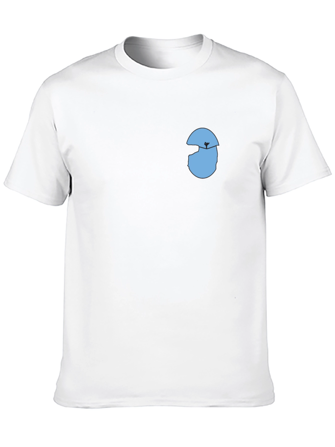 Mens Black T-Shirt with Graphic Design