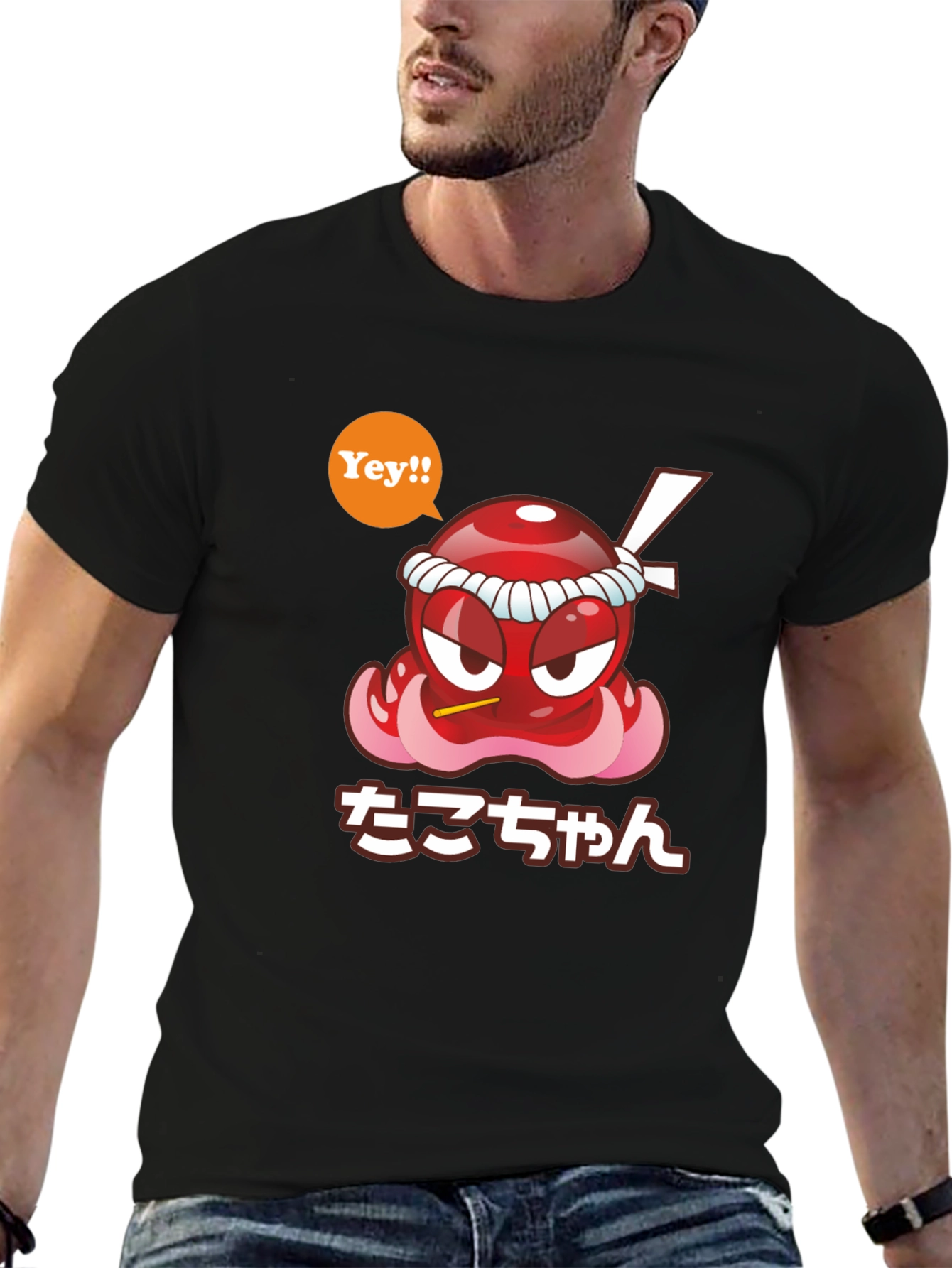 Cool Graphic T-Shirt - Takochann Octopus Design