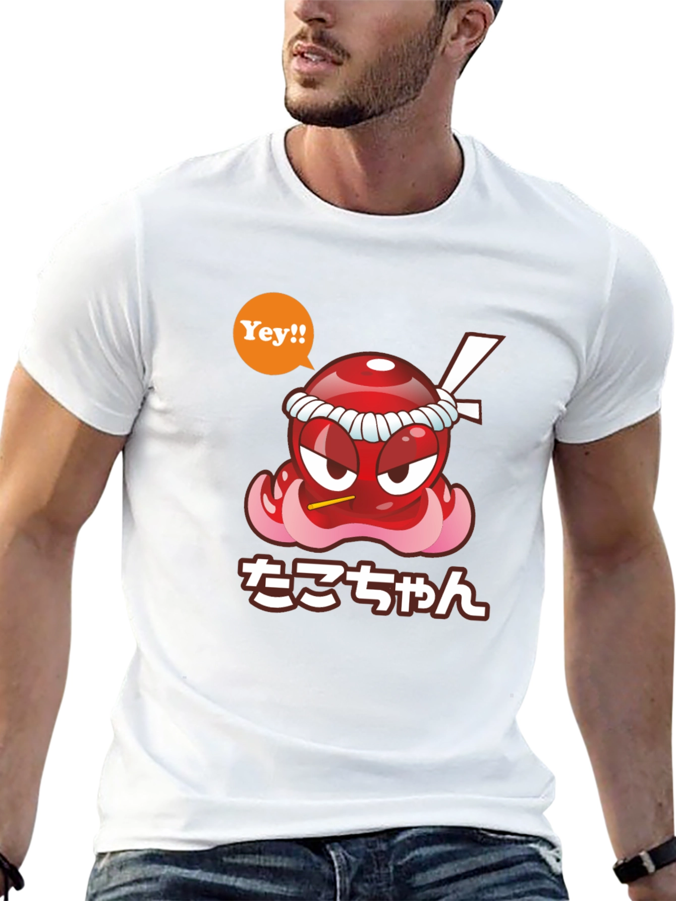 Cool Graphic T-Shirt - Takochann Octopus Design