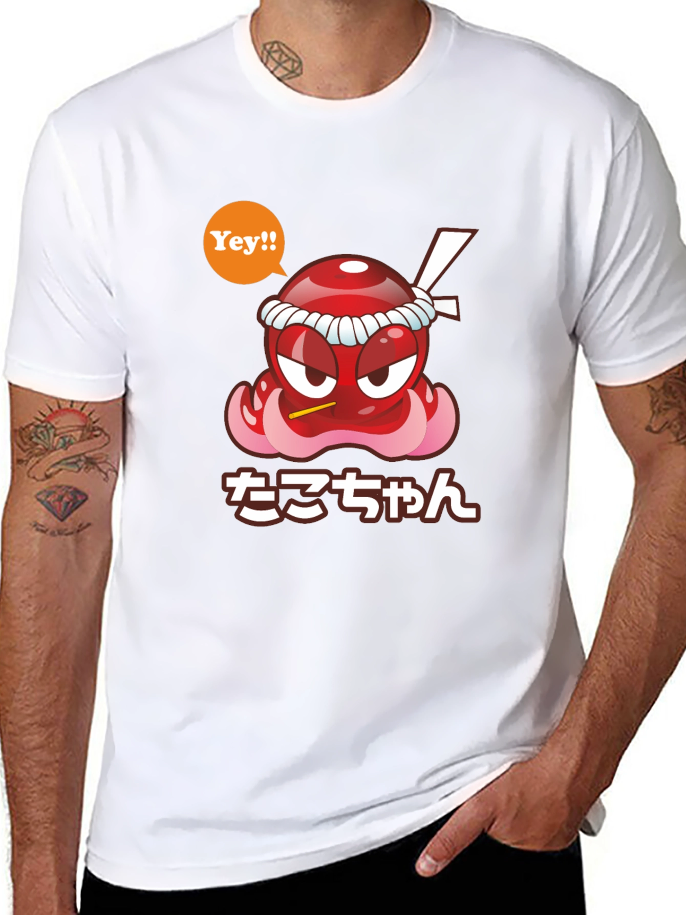 Cool Graphic T-Shirt - Takochann Octopus Design