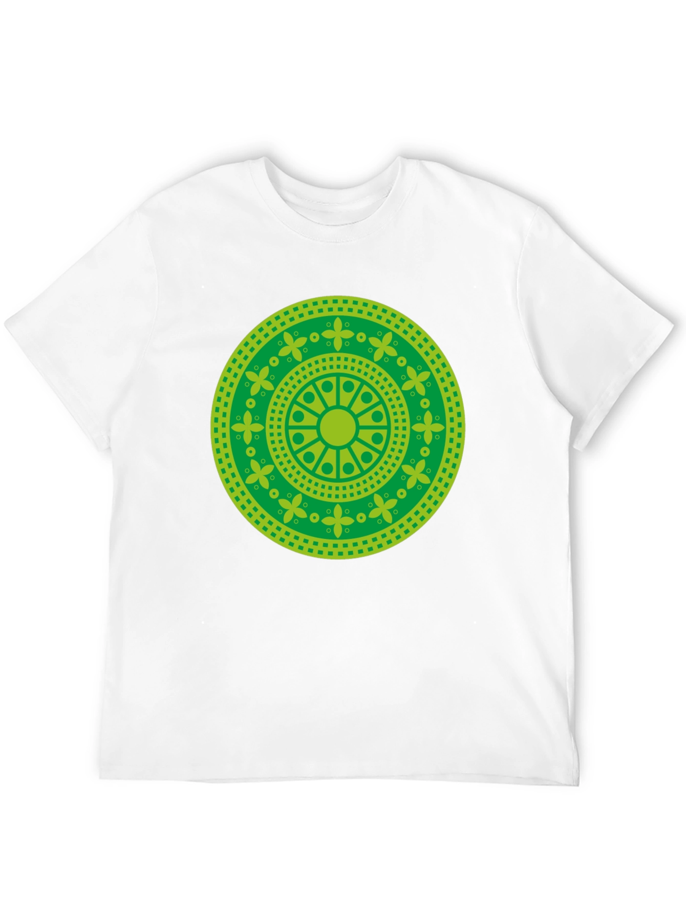 Green Mandala Graphic T-Shirt