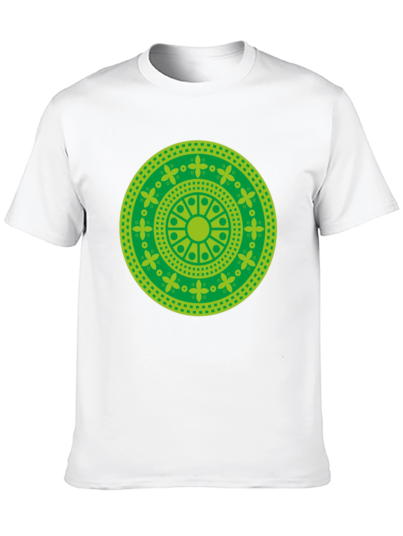 Green Mandala Graphic T-Shirt
