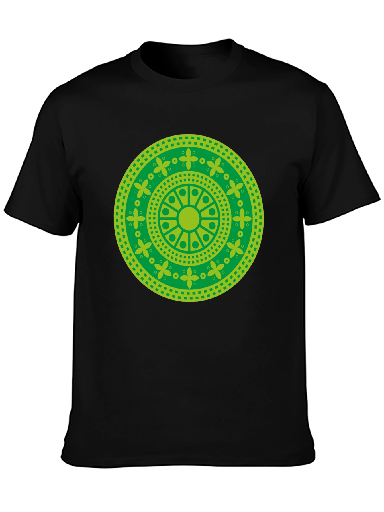 Green Mandala Graphic T-Shirt