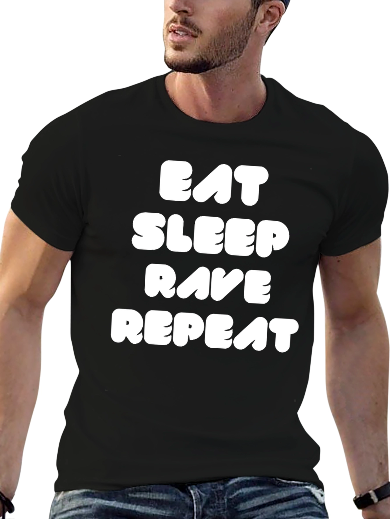 Eat Sleep Rave Repeat Graphic Tee