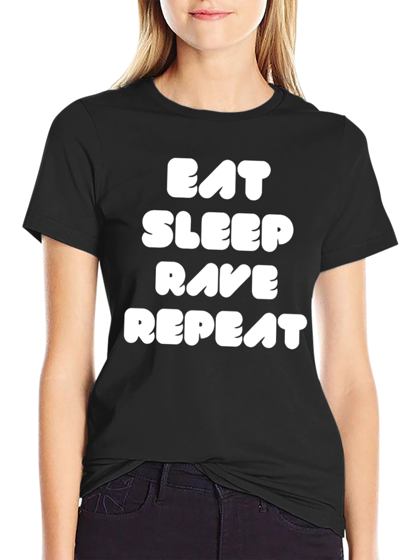 Eat Sleep Rave Repeat Graphic Tee