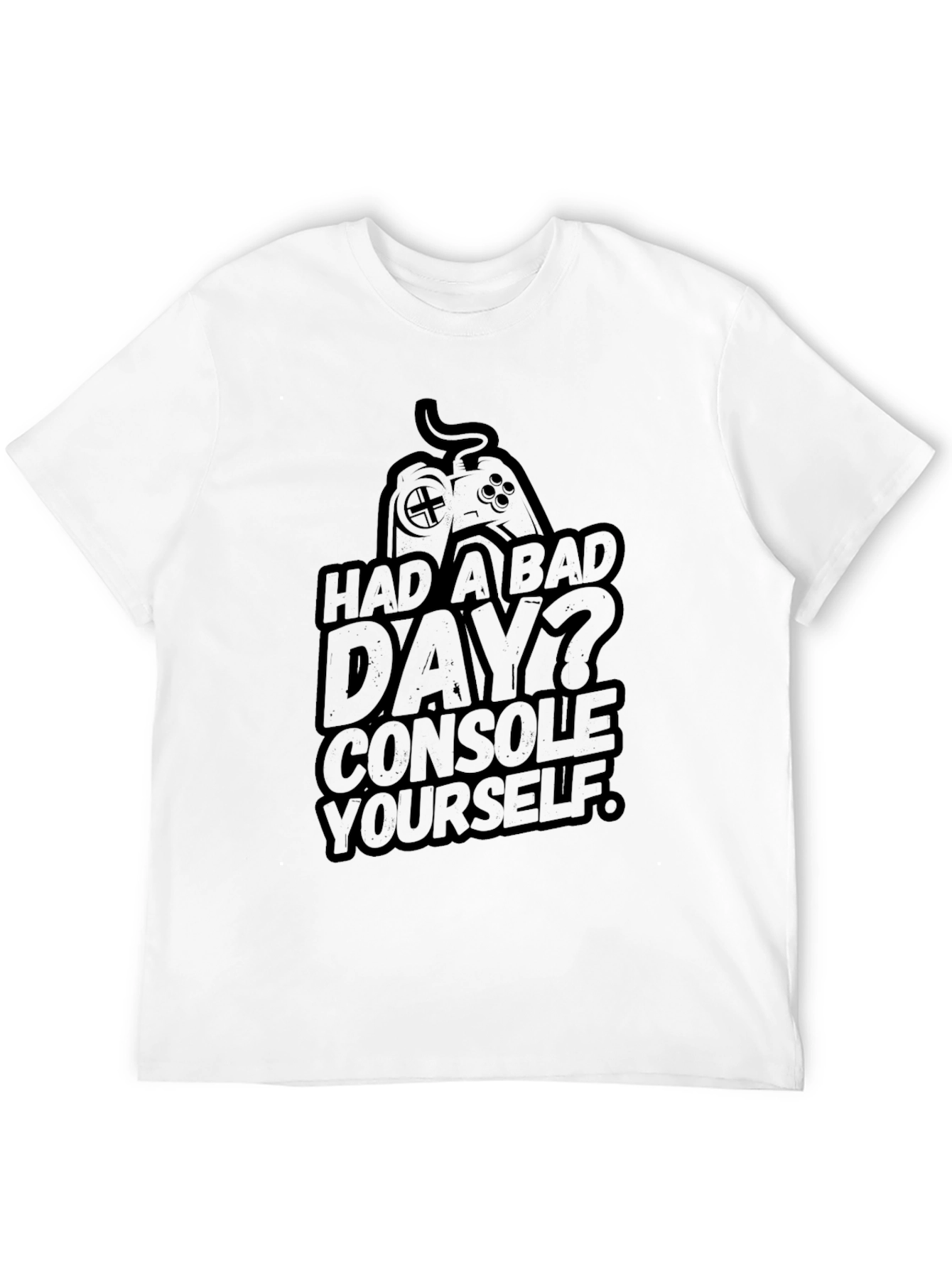 Console Yourself Gamer Graphic Black T-Shirt
