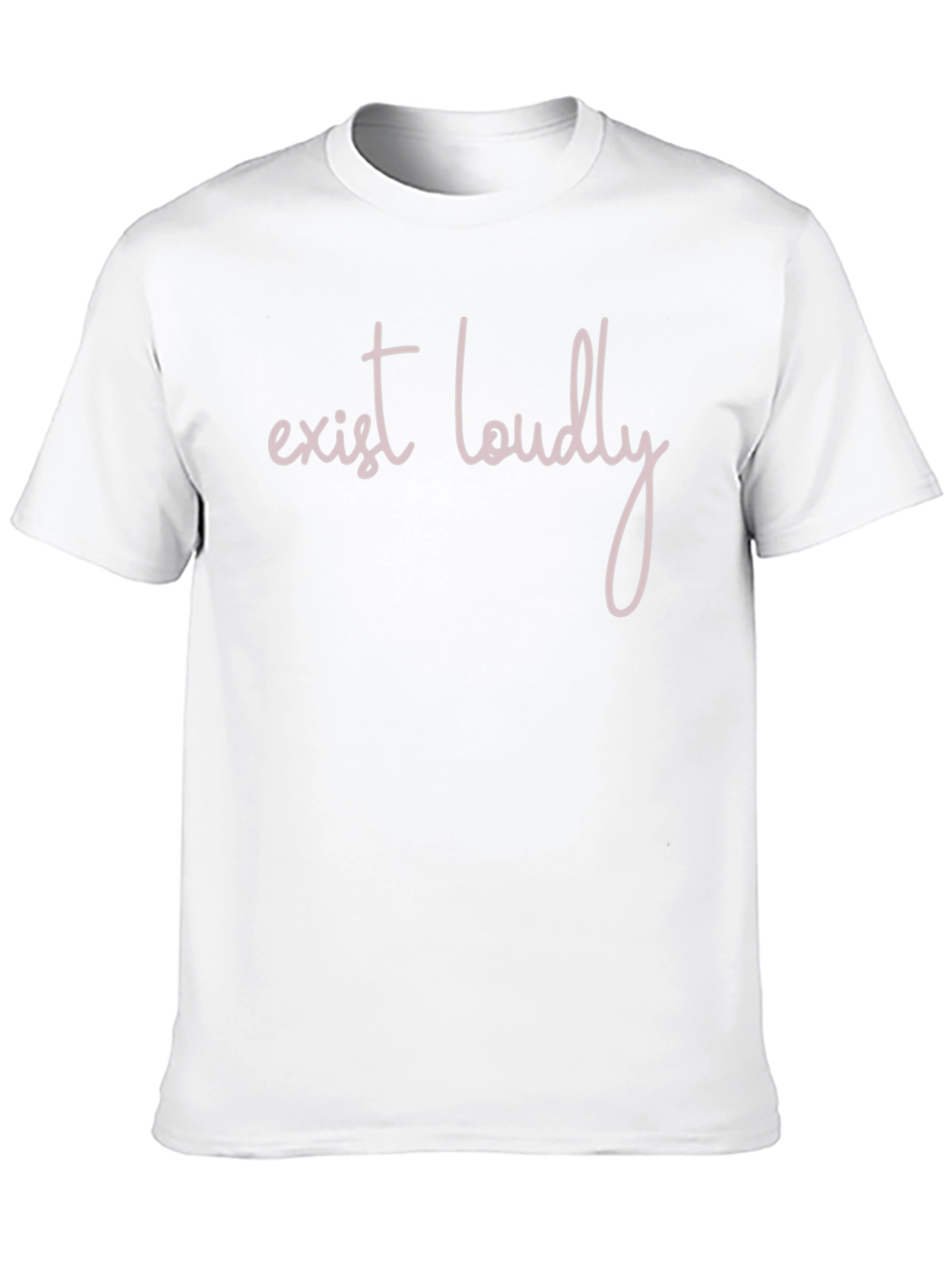 Exist Loudly Graphic Tee - Black Cotton T-Shirt